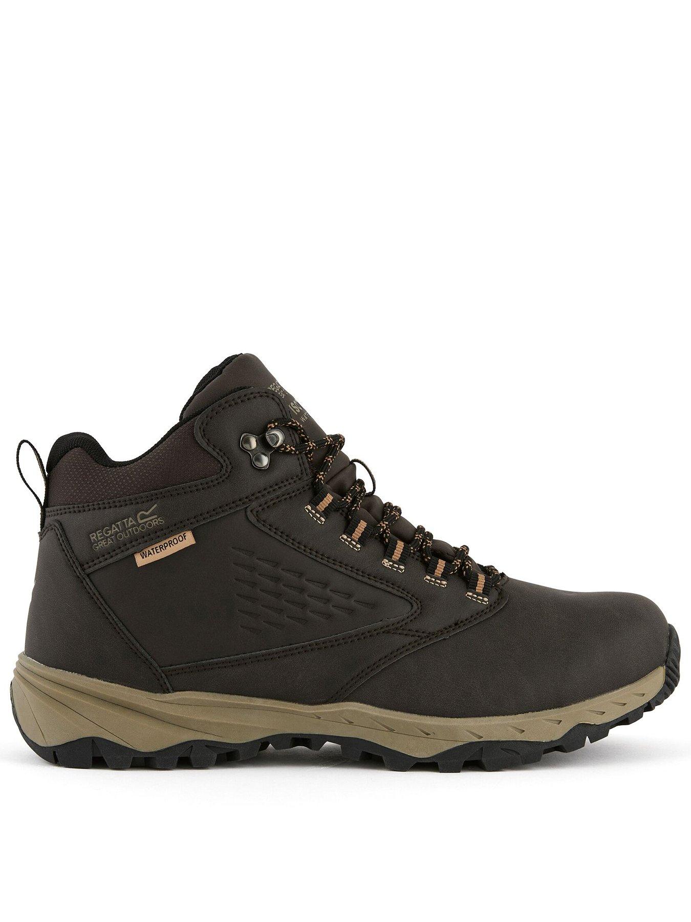 Regatta Mens Amble Waterproof Cushioned Grippy Walking Boots - Tan