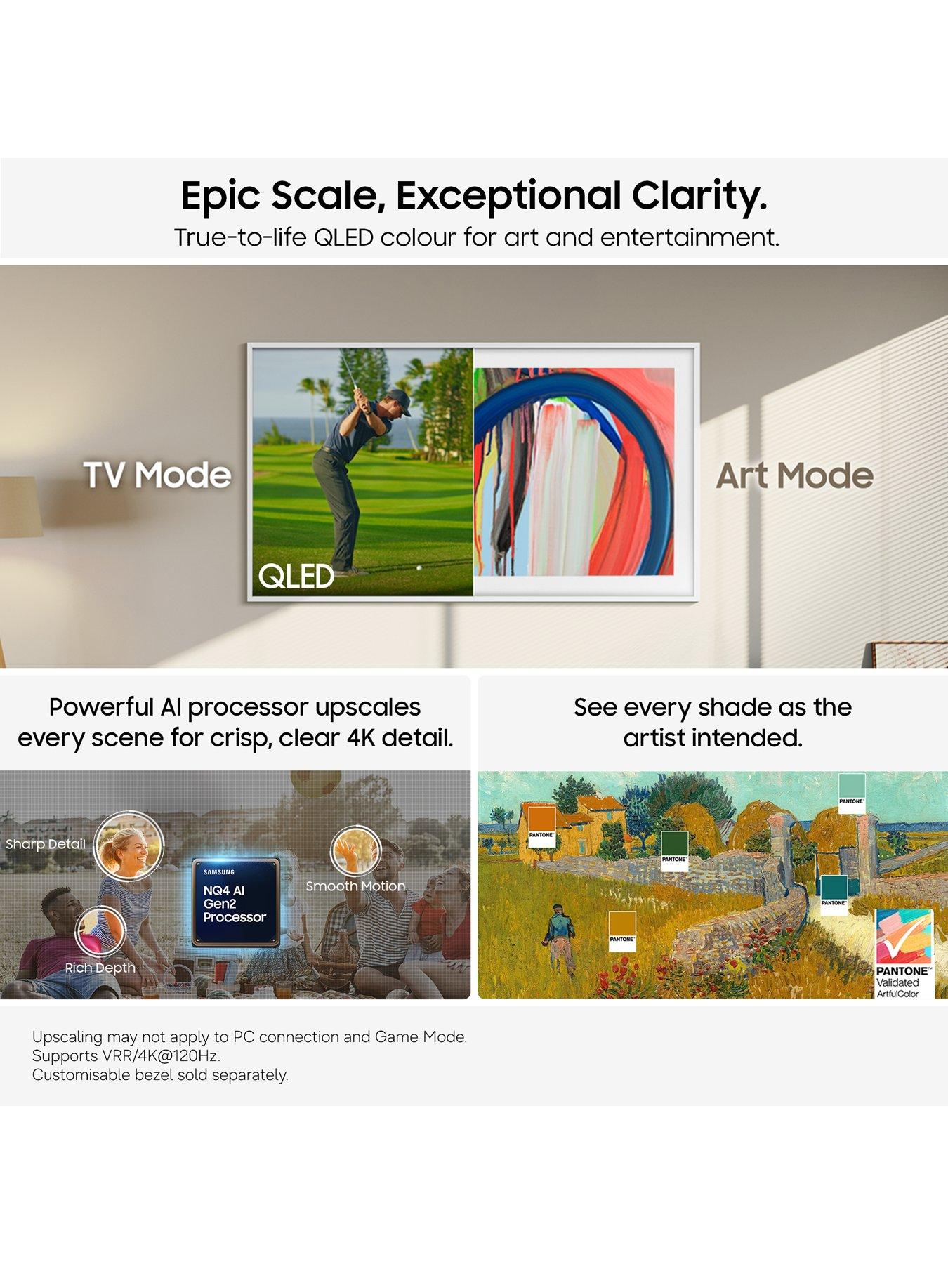 Image 3 of 8 of Samsung 43-inch The Frame QLED Vision AI Smart TV with&nbsp;Art Mode &amp; Wall Mount - QE43LS03HEUXXU