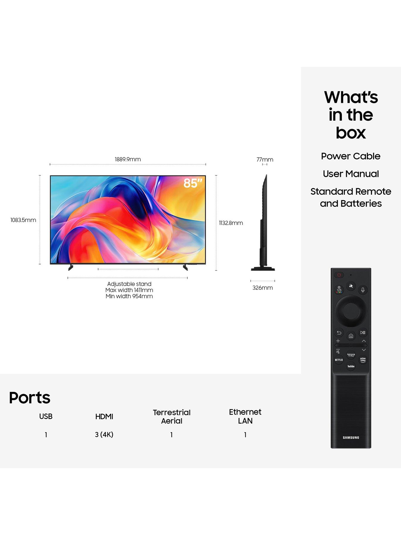 Image 7 of 8 of Samsung 85" Mini LED, Mini LED Processor 4K, 4K Upscaling, Mini LED Backlight, Mini LED HDR, Motion Xcelerator, Pure Spectrum Colour