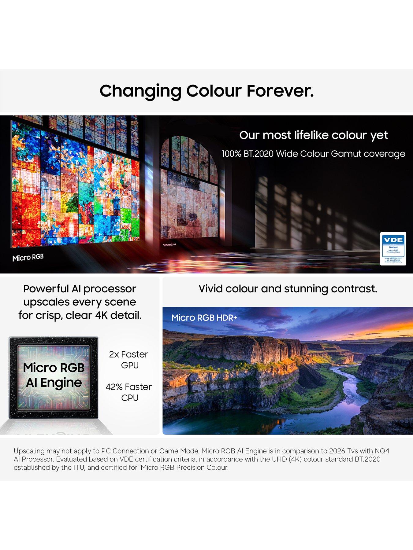 Image 3 of 8 of Samsung 75-inch Micro RGB 4K R85H Vision AI Smart TV - MRE75R85HAUXXU