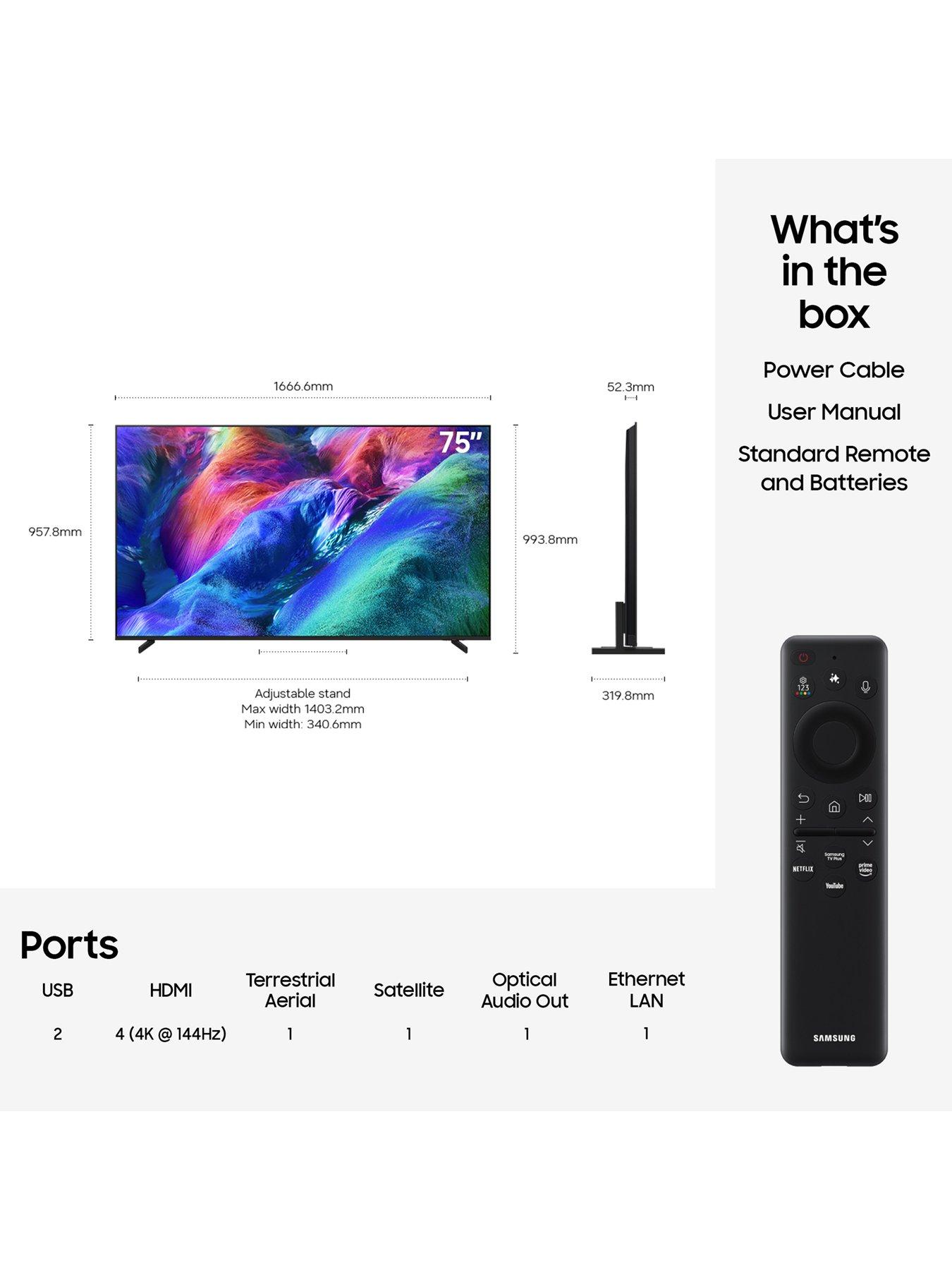 Image 7 of 8 of Samsung 75-inch Micro RGB 4K R85H Vision AI Smart TV - MRE75R85HAUXXU