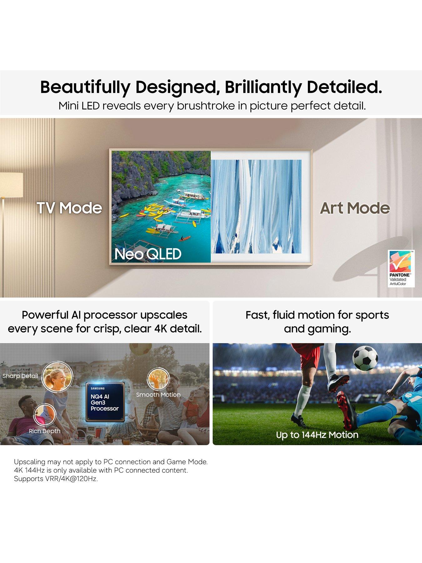 Image 3 of 8 of Samsung 55-inch&nbsp;The Frame Pro Neo QLED 4K with Mini LED Vision AI Smart TV Art Mode &amp; Wall Mount - QE55LS03HWUXXU
