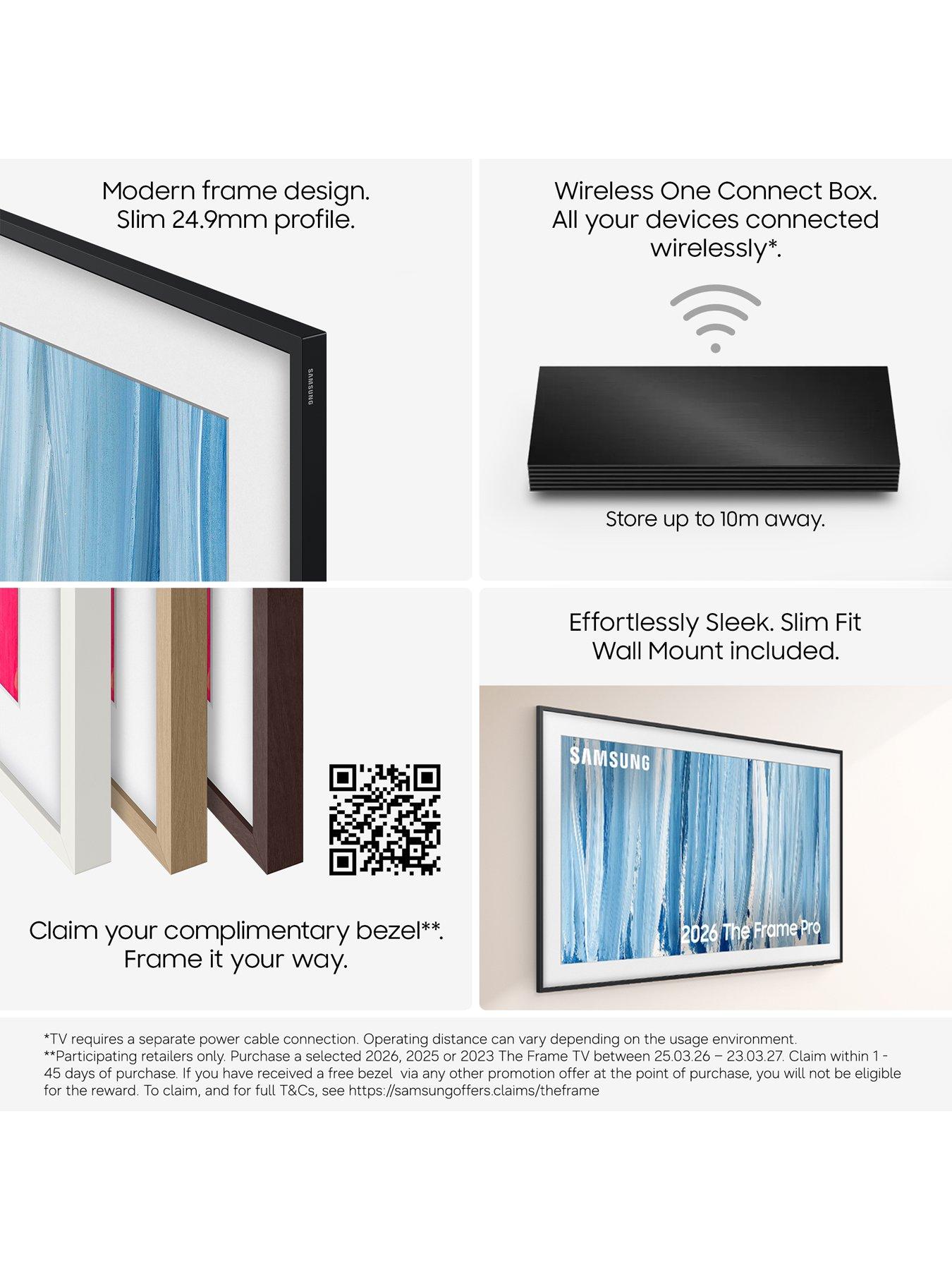 Image 4 of 8 of Samsung 55-inch&nbsp;The Frame Pro Neo QLED 4K with Mini LED Vision AI Smart TV Art Mode &amp; Wall Mount - QE55LS03HWUXXU