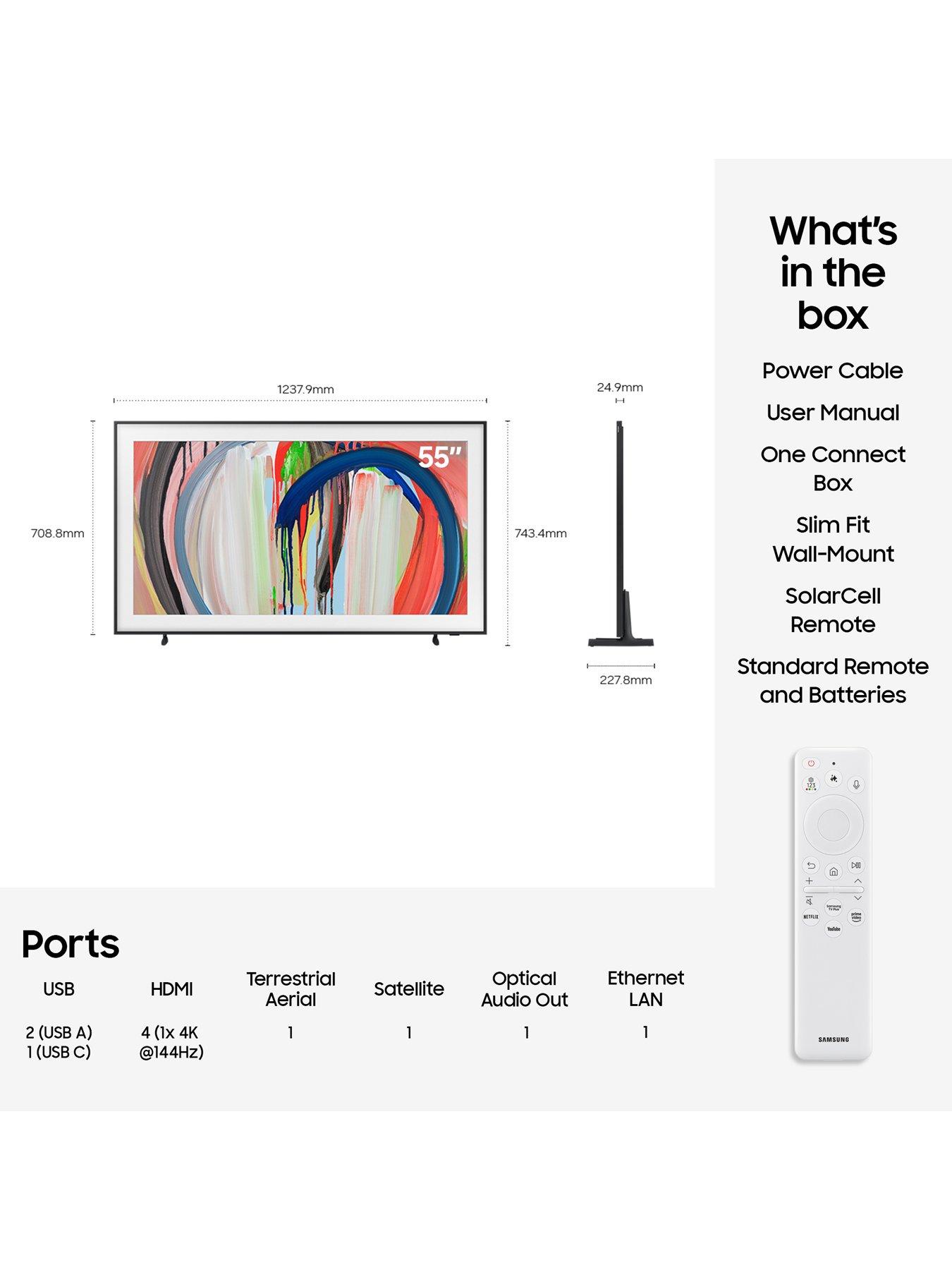 Image 7 of 8 of Samsung 55-inch The Frame QLED Vision AI Smart TV with&nbsp;Art Mode &amp; Wall Mount - QE55LS03HAUXXU
