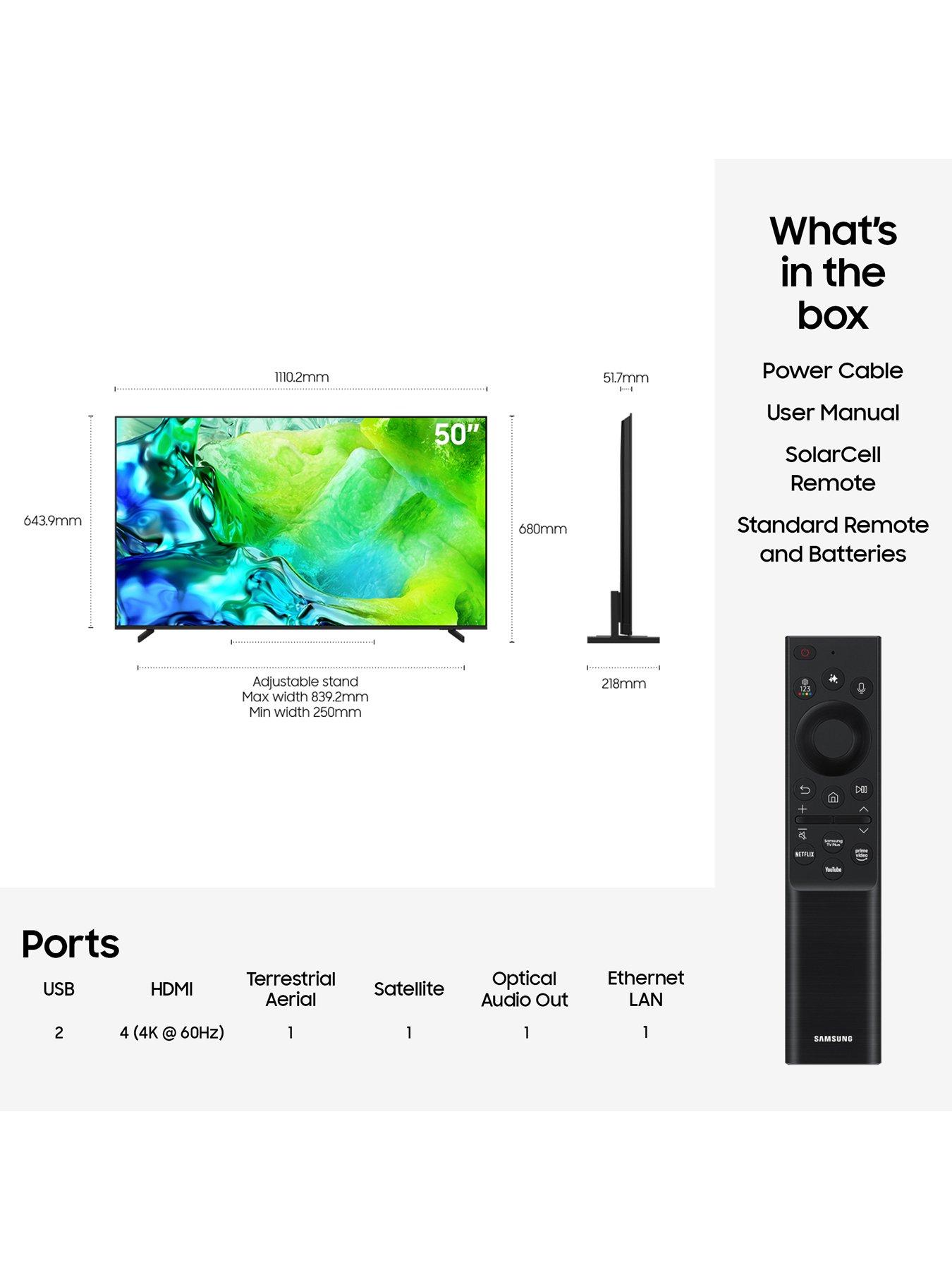 Image 7 of 8 of Samsung 50-inch Neo QLED QN80H 4K Vision AI Smart TV - QE50QN80HAUXXU
