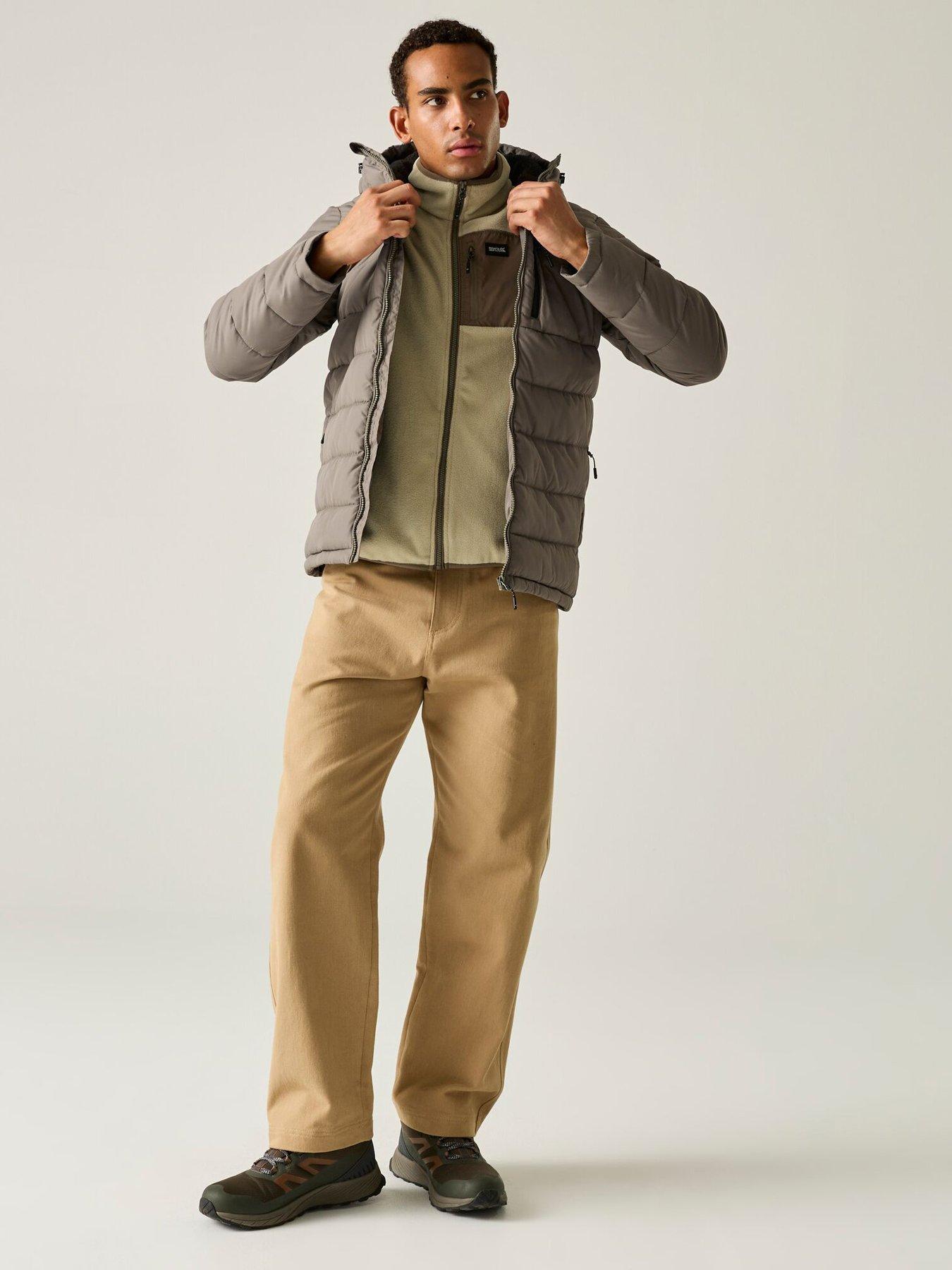 Image 3 of 7 of Regatta Mens Frankie Padded Quilted Hooded Jacket - Smokey Olive