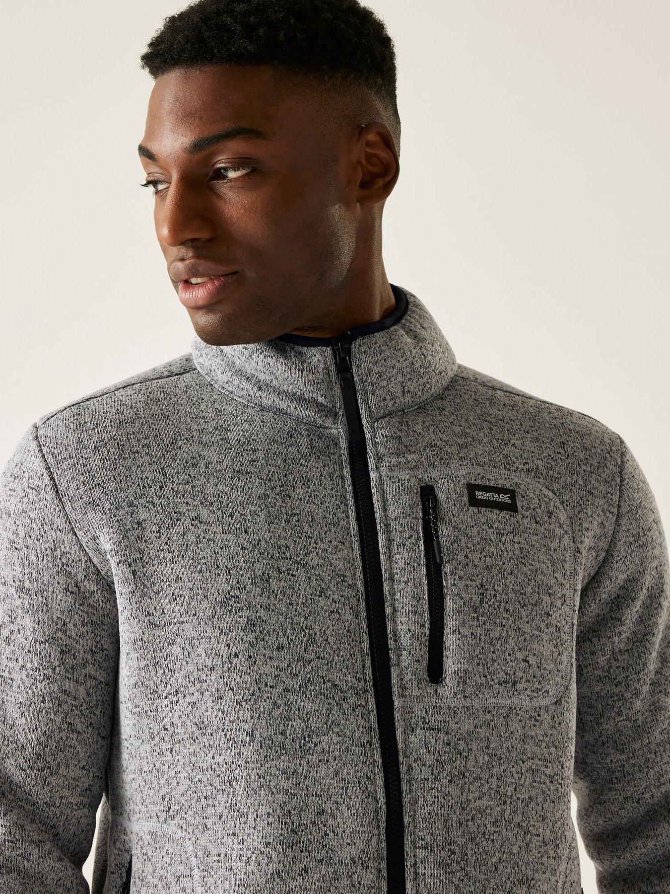 Image 5 of 7 of Regatta Mens Barlee Full Zip Zip Pocket Fleece Jacket - Silver Grey