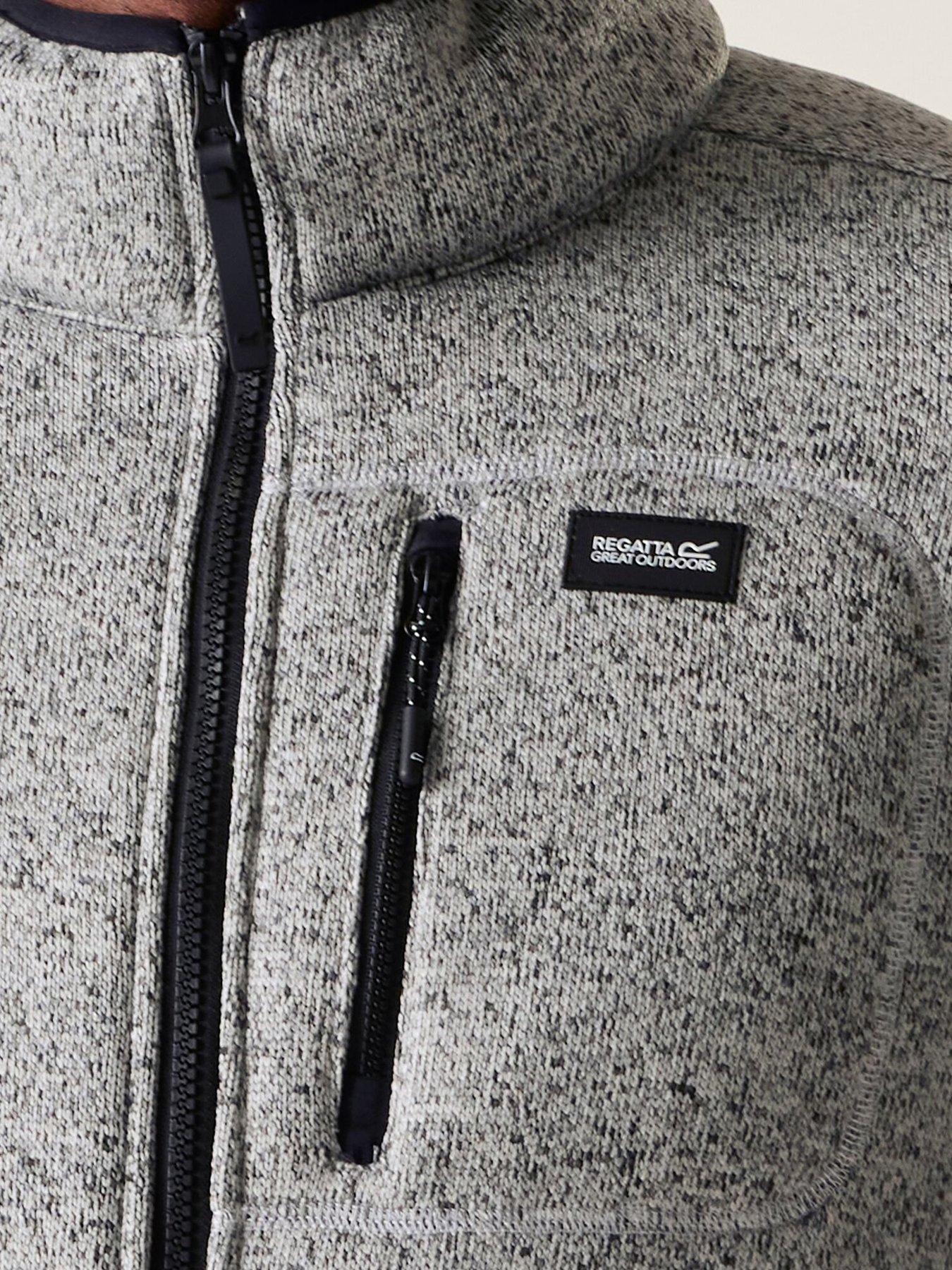 Image 6 of 7 of Regatta Mens Barlee Full Zip Zip Pocket Fleece Jacket - Silver Grey