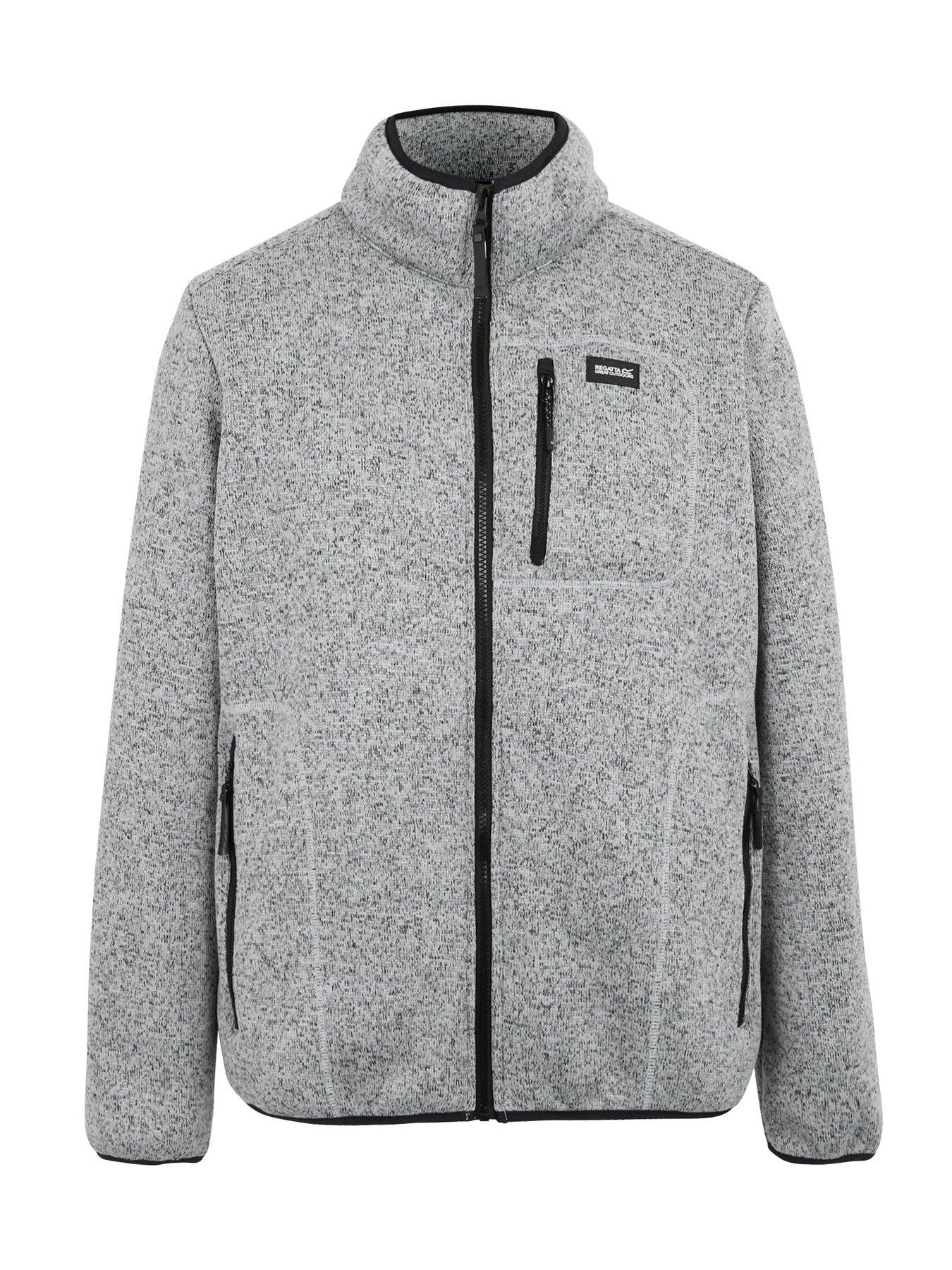 Image 7 of 7 of Regatta Mens Barlee Full Zip Zip Pocket Fleece Jacket - Silver Grey