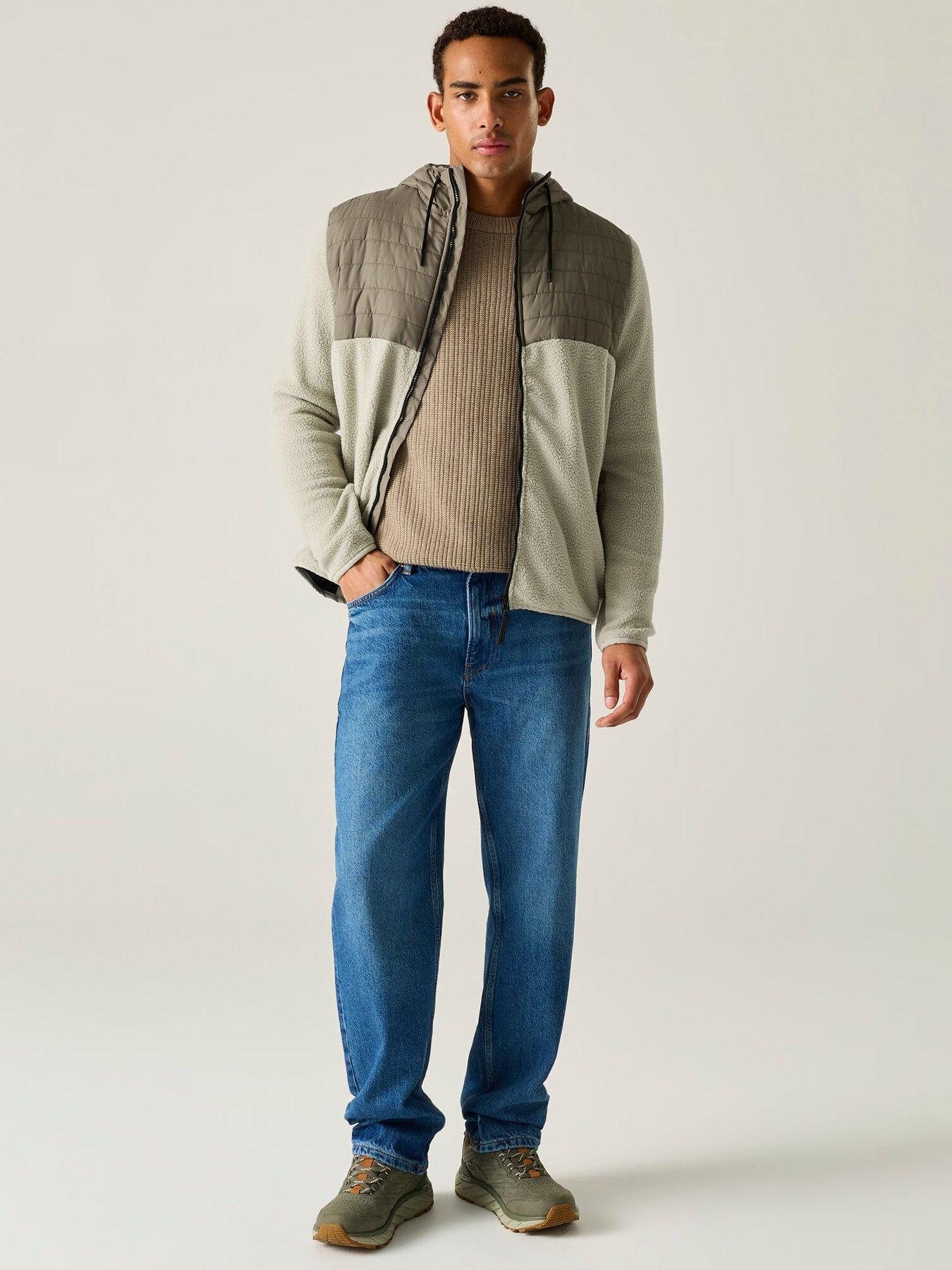 Image 4 of 7 of Regatta Mens Frankie Borg Hybrid Hooded Fleece - Green