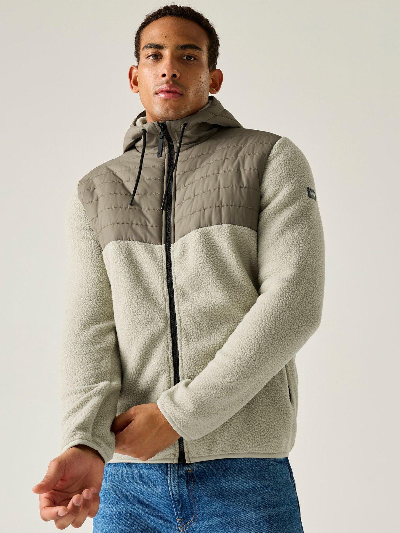Image 5 of 7 of Regatta Mens Frankie Borg Hybrid Hooded Fleece - Green