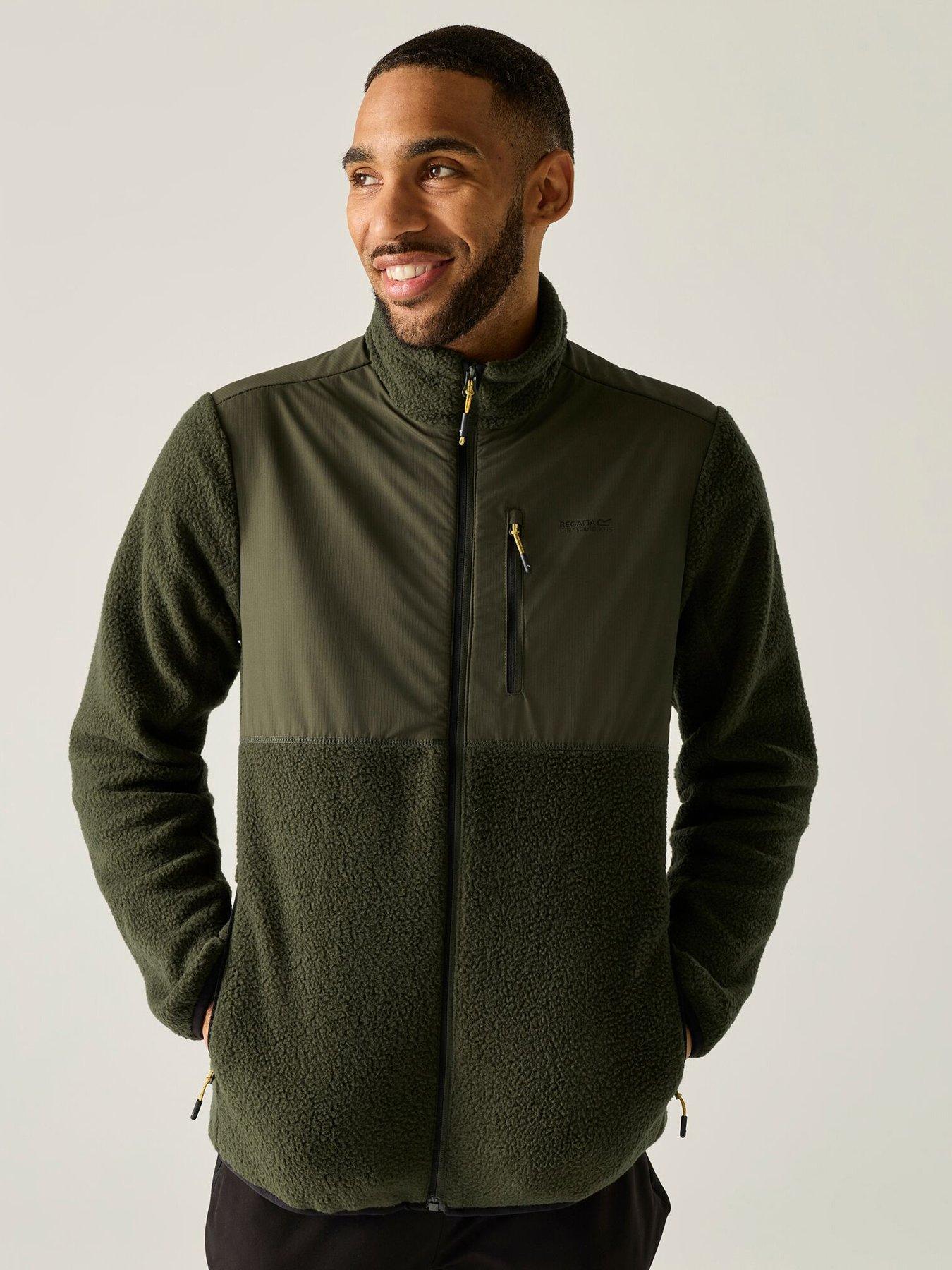 Image 1 of 7 of Regatta Mens Morran WR Water-Repellent Full Zip Fleece - Khaki