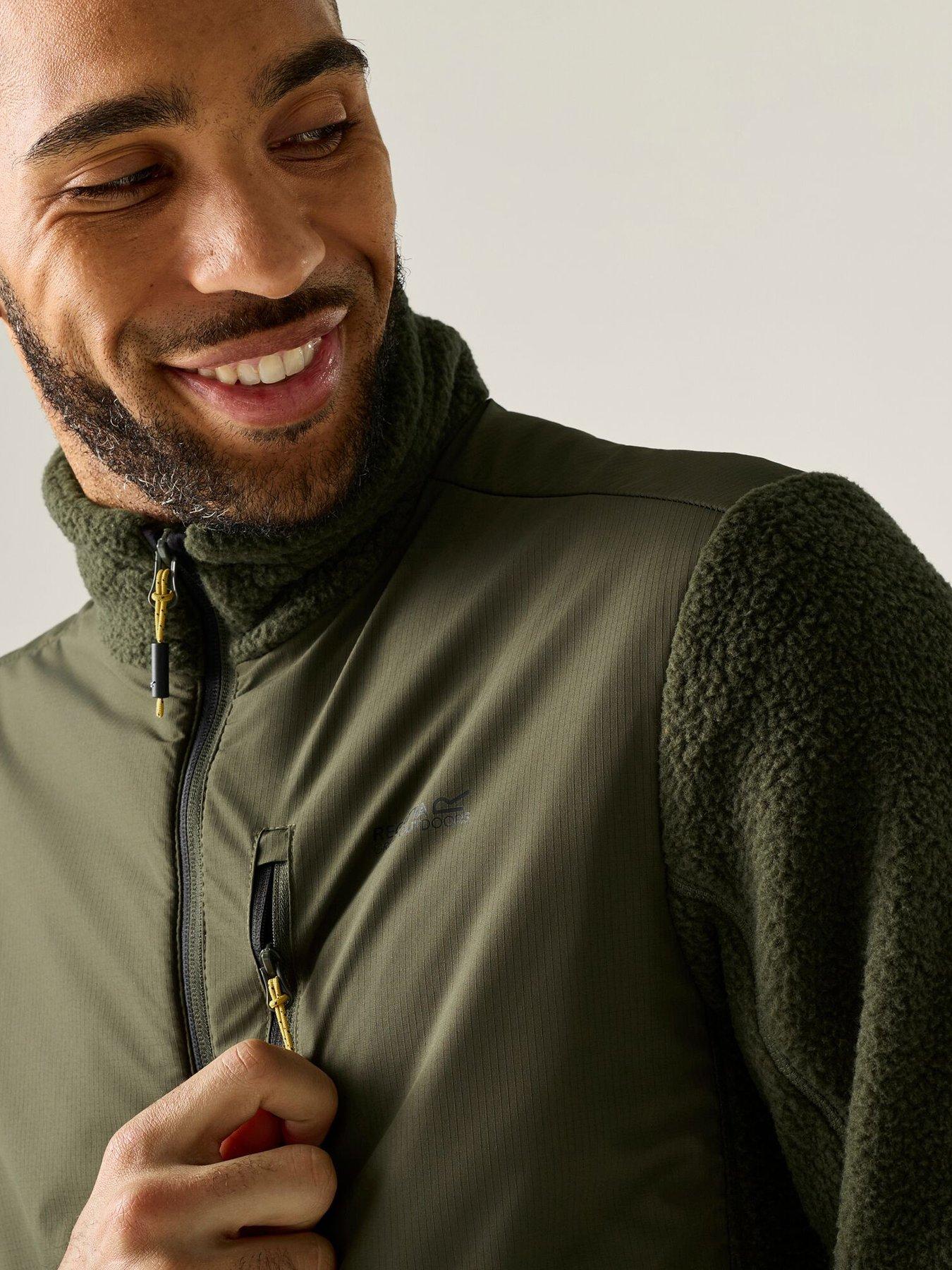 Image 4 of 7 of Regatta Mens Morran WR Water-Repellent Full Zip Fleece - Khaki