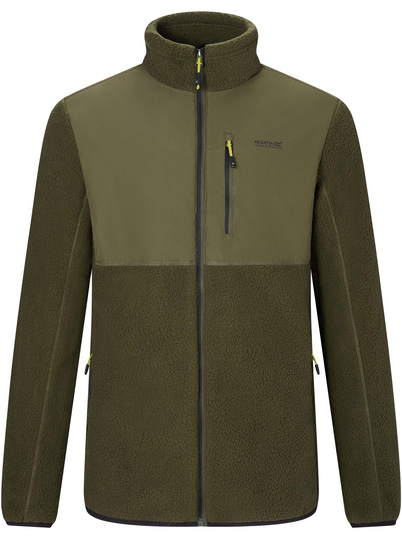 Image 7 of 7 of Regatta Mens Morran WR Water-Repellent Full Zip Fleece - Khaki