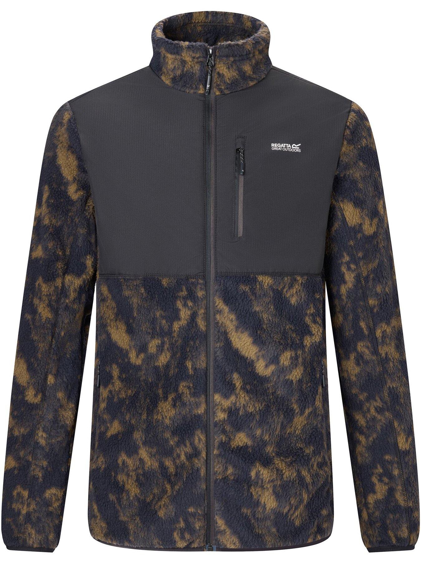 Image 6 of 6 of Regatta Mens Morran Hydropel Water-Repellent Breathable Full-Zip Fleece Jacket - Black