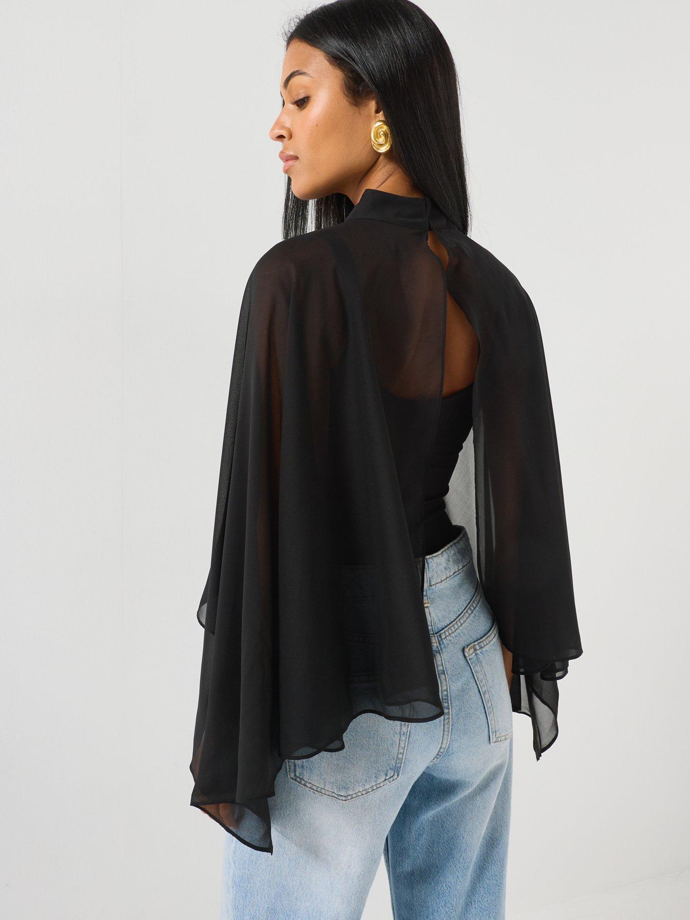 Image 2 of 5 of PIECES Abia High Neck Cape