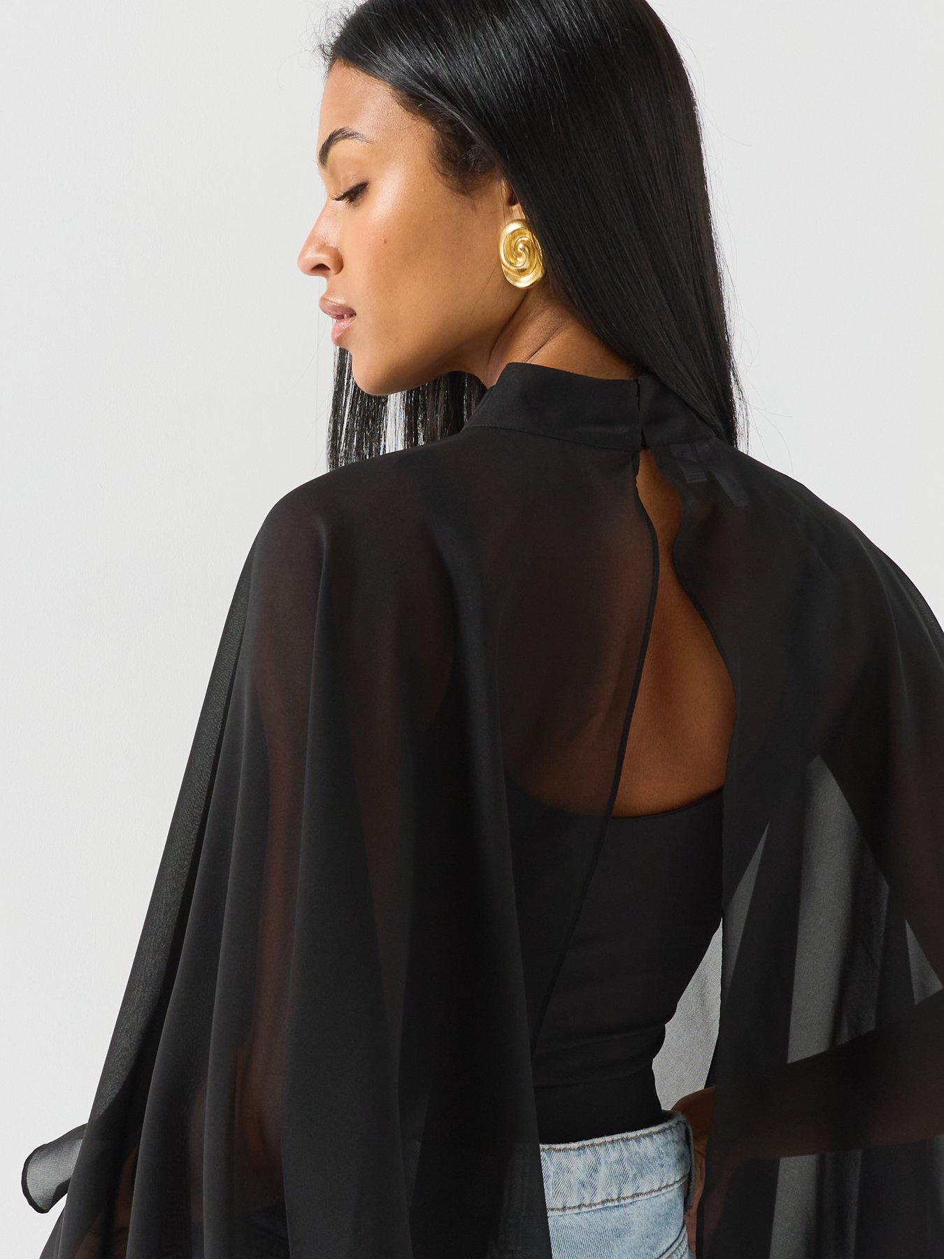 Image 5 of 5 of PIECES Abia High Neck Cape