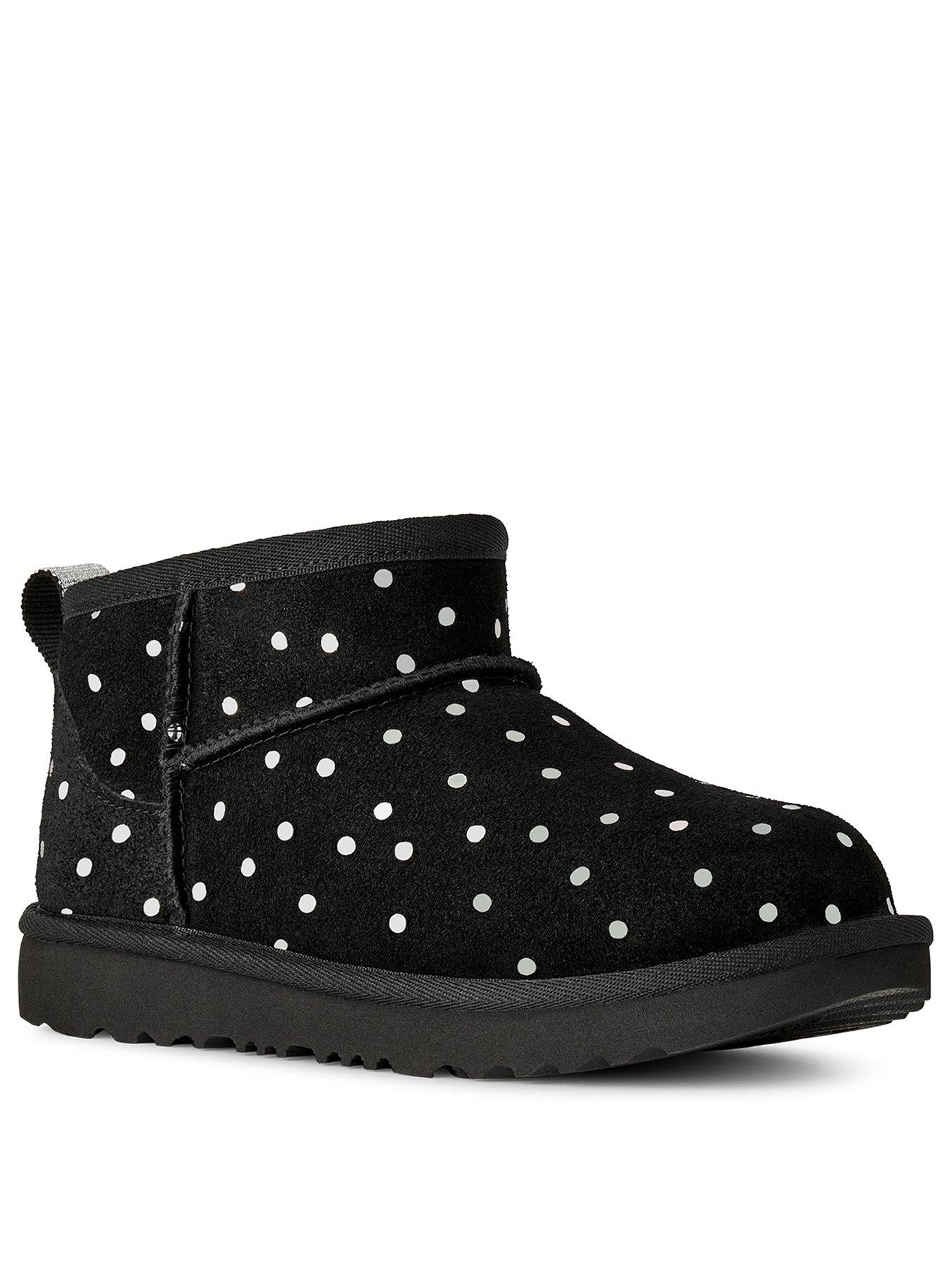 Image 2 of 6 of UGG Junior Classic Ultra Mini Shiny Dots Boot - Black