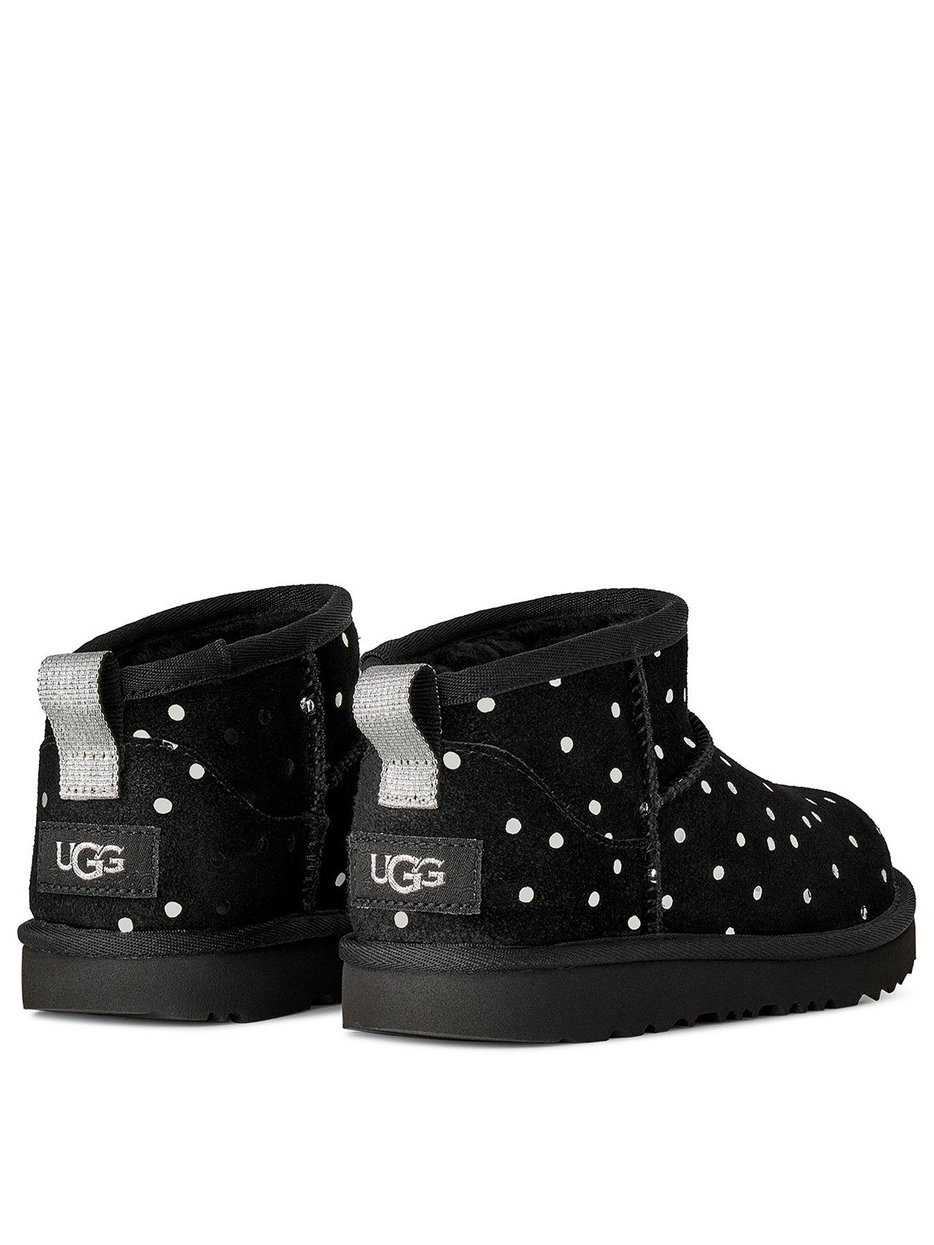Image 3 of 6 of UGG Junior Classic Ultra Mini Shiny Dots Boot - Black