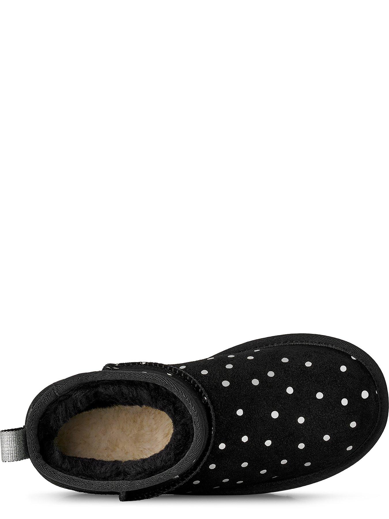 Image 4 of 6 of UGG Junior Classic Ultra Mini Shiny Dots Boot - Black