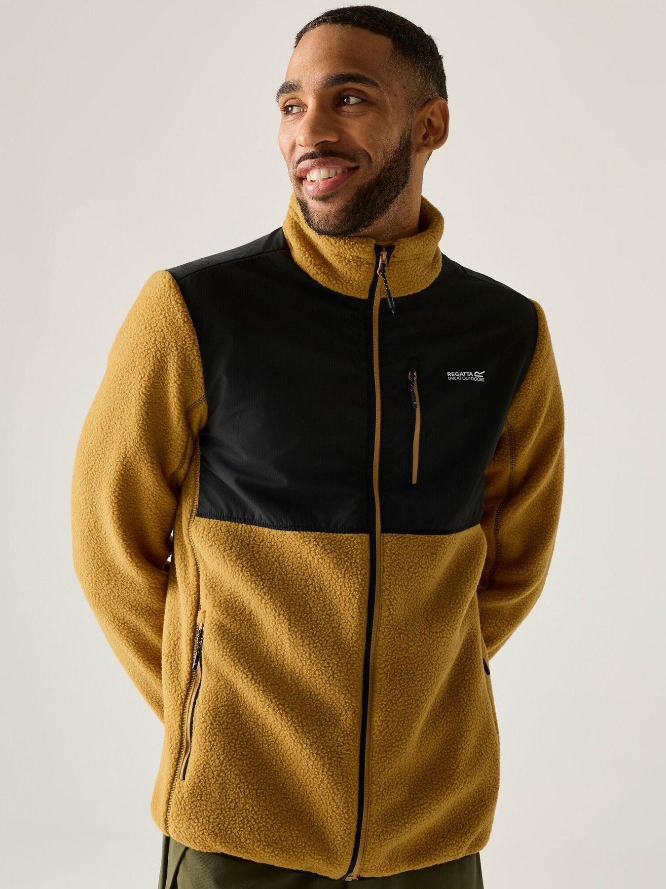 Image 2 of 7 of Regatta Mens Morran WR Full Zip Chest Pocket Fleece - Brown/Black