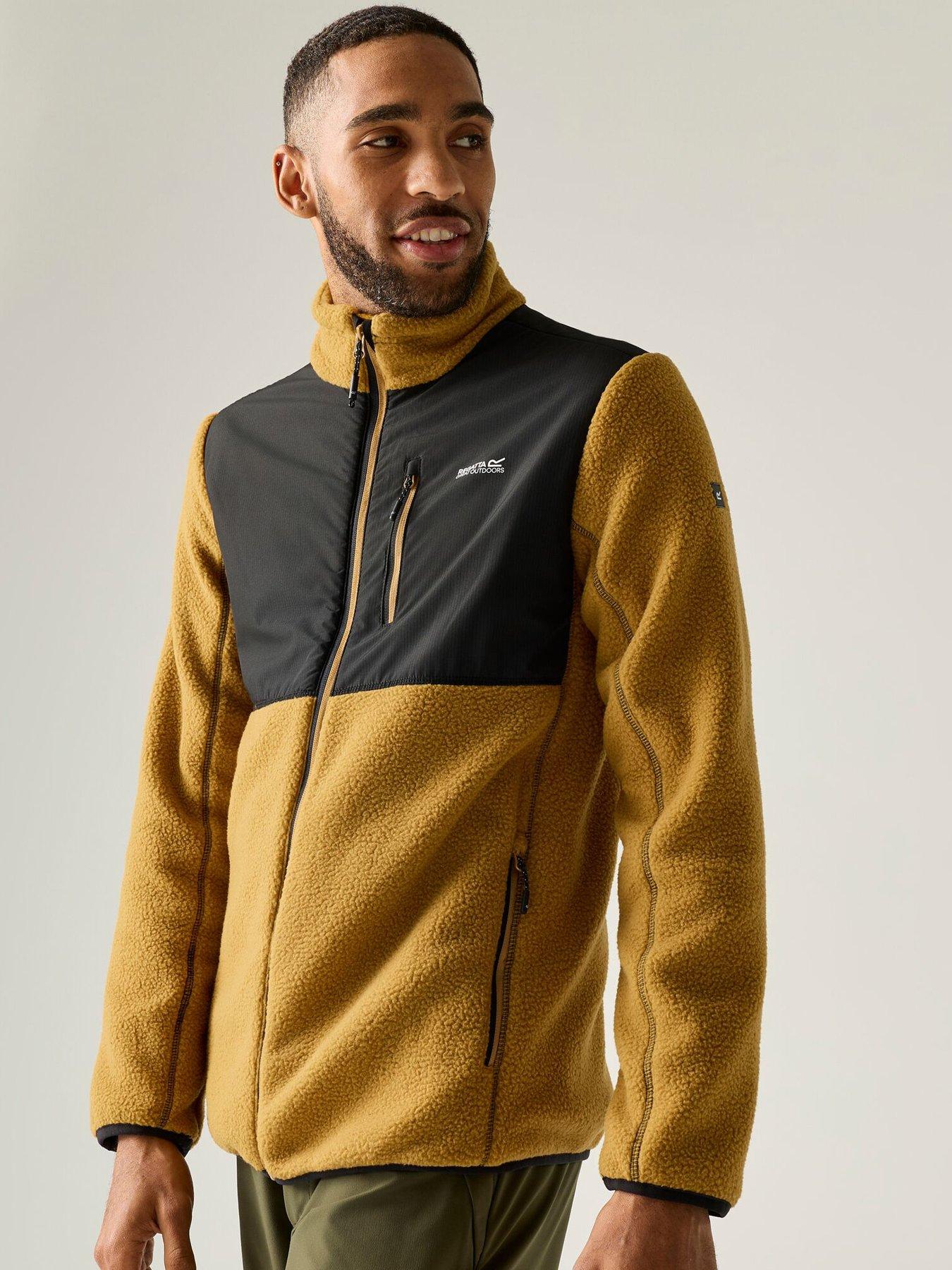 Image 4 of 7 of Regatta Mens Morran WR Full Zip Chest Pocket Fleece - Brown/Black