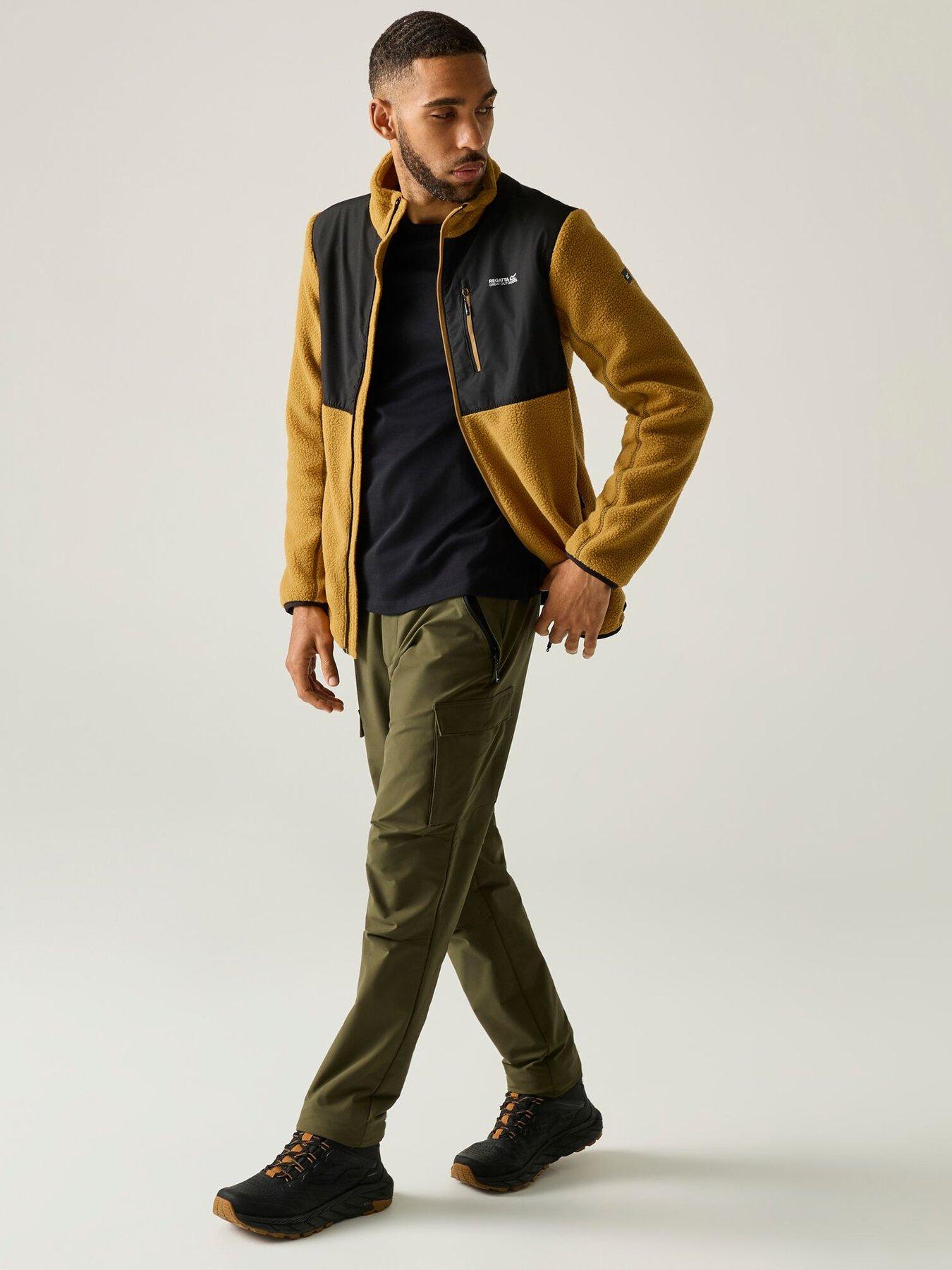 Image 5 of 7 of Regatta Mens Morran WR Full Zip Chest Pocket Fleece - Brown/Black