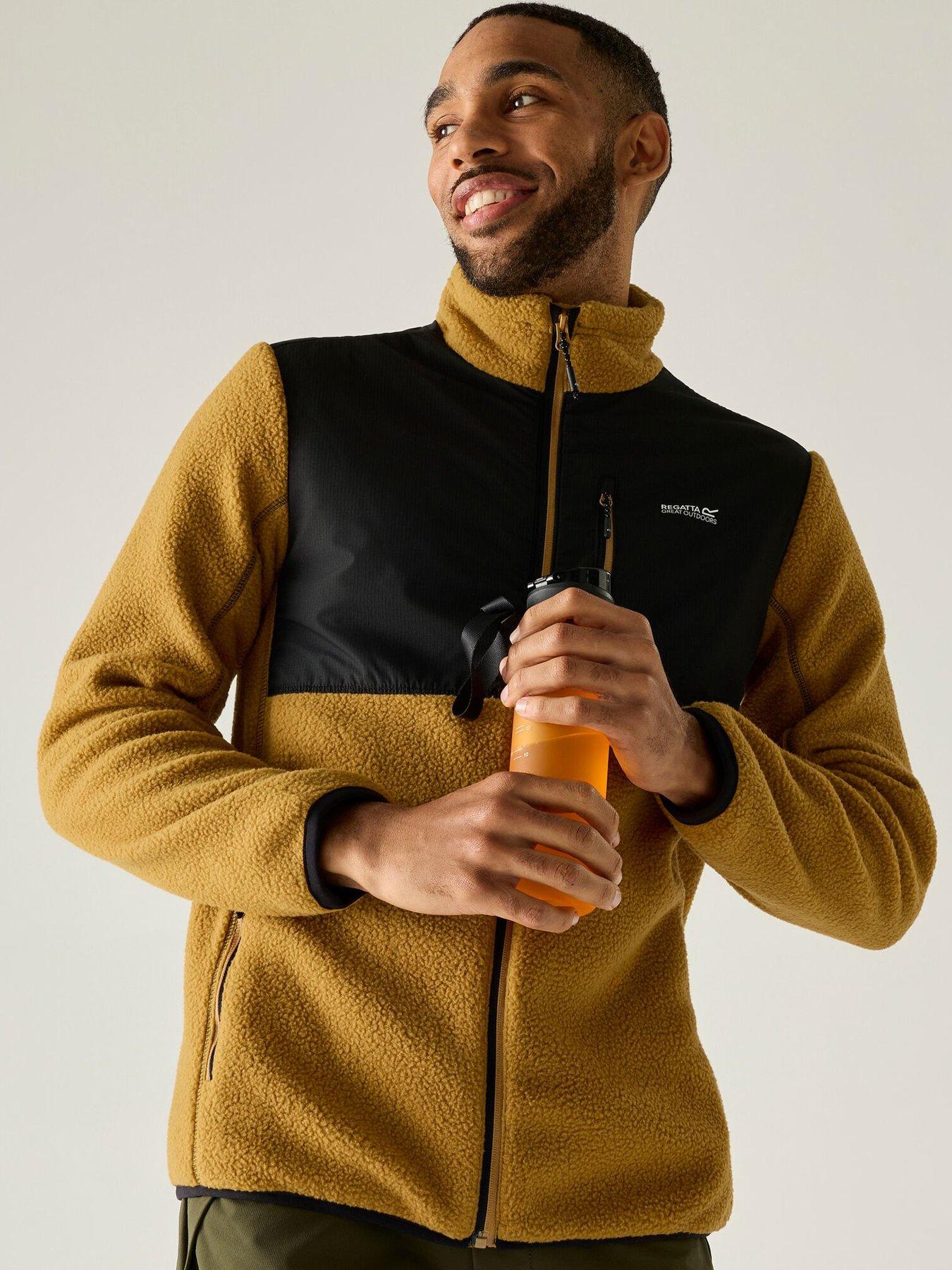Image 6 of 7 of Regatta Mens Morran WR Full Zip Chest Pocket Fleece - Brown/Black