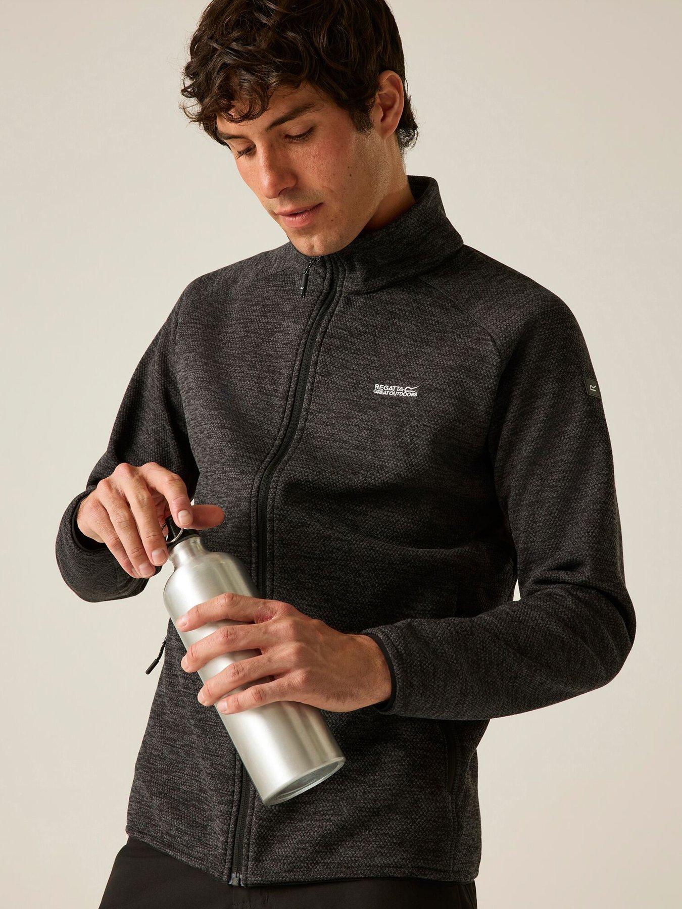 Image 1 of 7 of Regatta Mens Harrow Full Zip Zip Pocket Fleece - Black