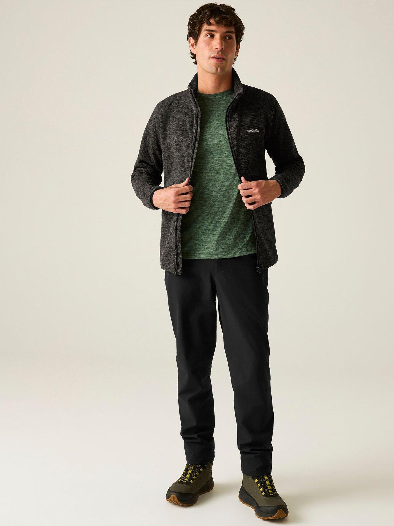 Image 3 of 7 of Regatta Mens Harrow Full Zip Zip Pocket Fleece - Black