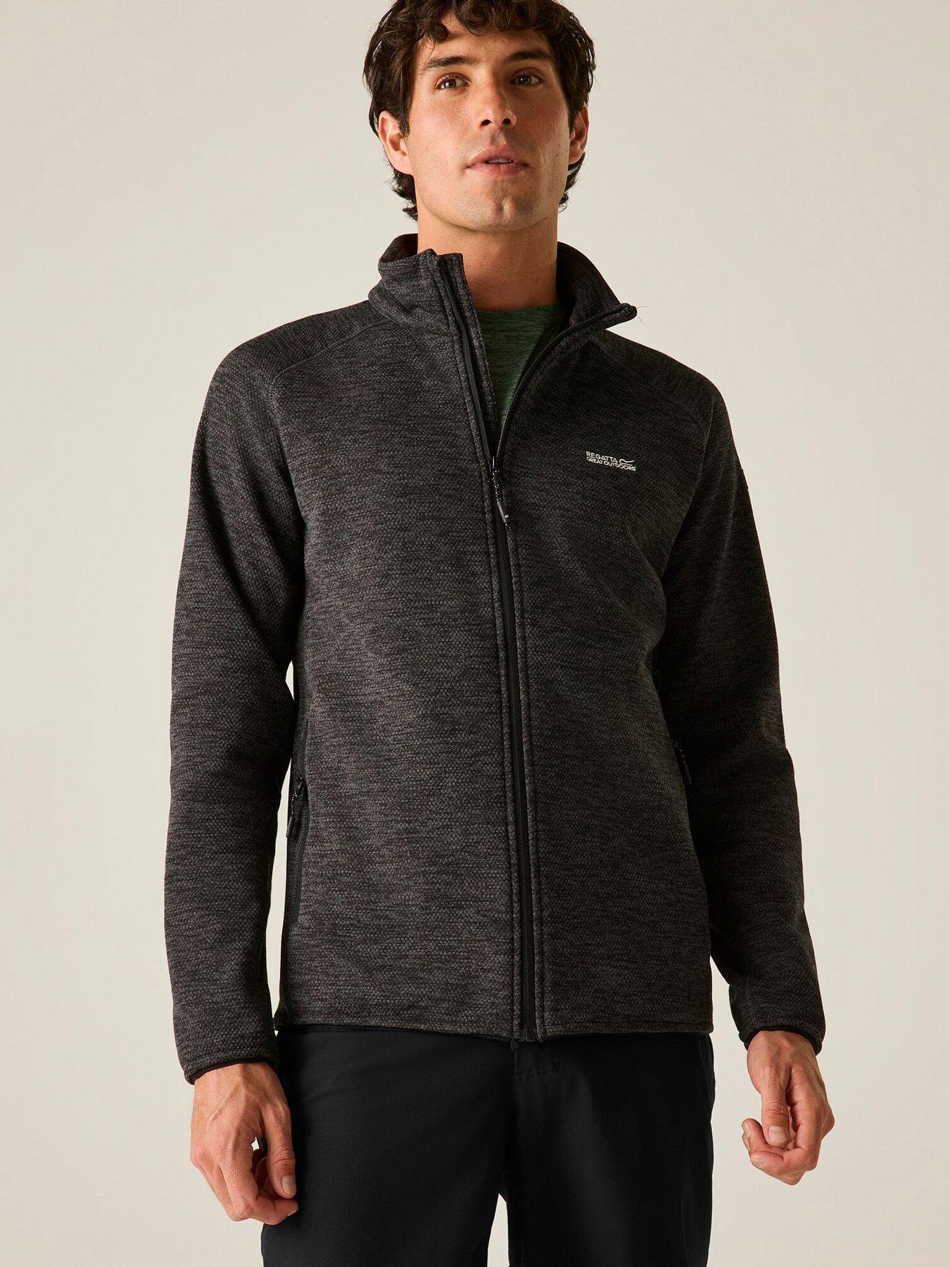 Image 4 of 7 of Regatta Mens Harrow Full Zip Zip Pocket Fleece - Black