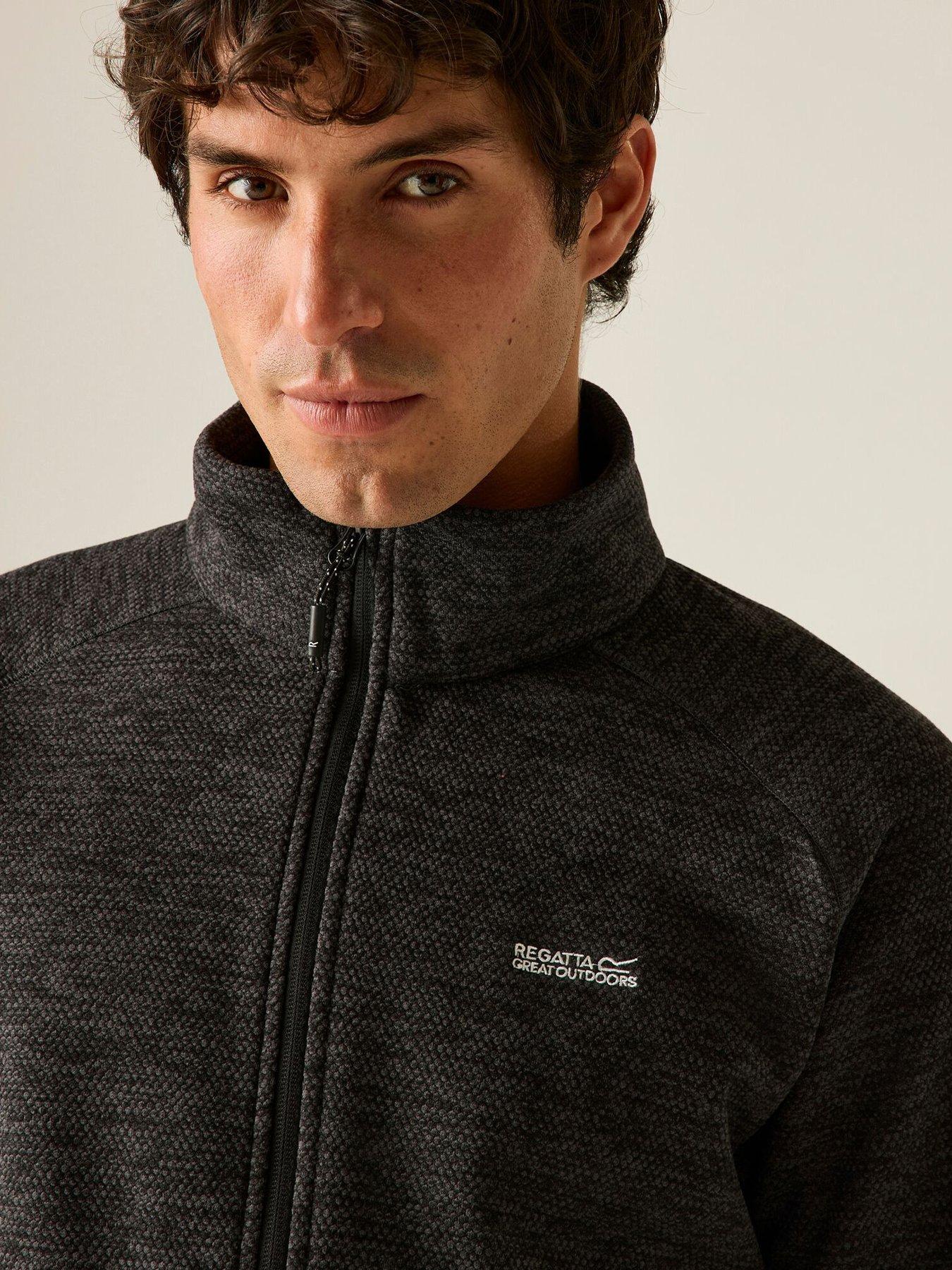 Image 5 of 7 of Regatta Mens Harrow Full Zip Zip Pocket Fleece - Black