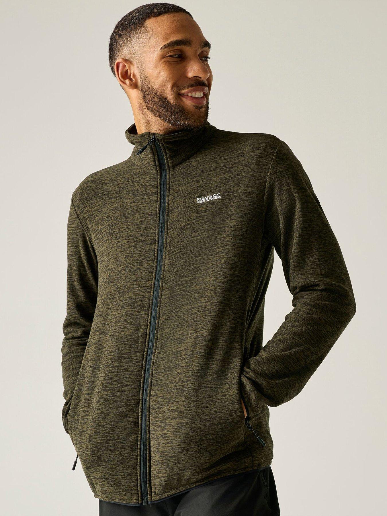 Image 1 of 6 of Regatta Regatta Mens Harrow Full Zip Stretch Fleece Jacket - Green