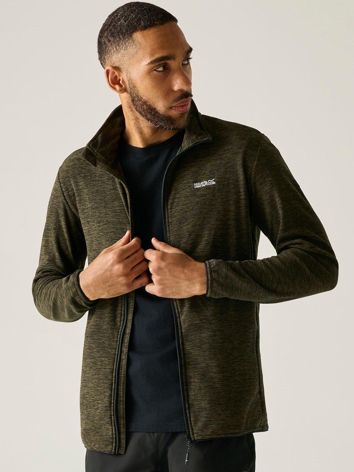 Image 4 of 6 of Regatta Regatta Mens Harrow Full Zip Stretch Fleece Jacket - Green