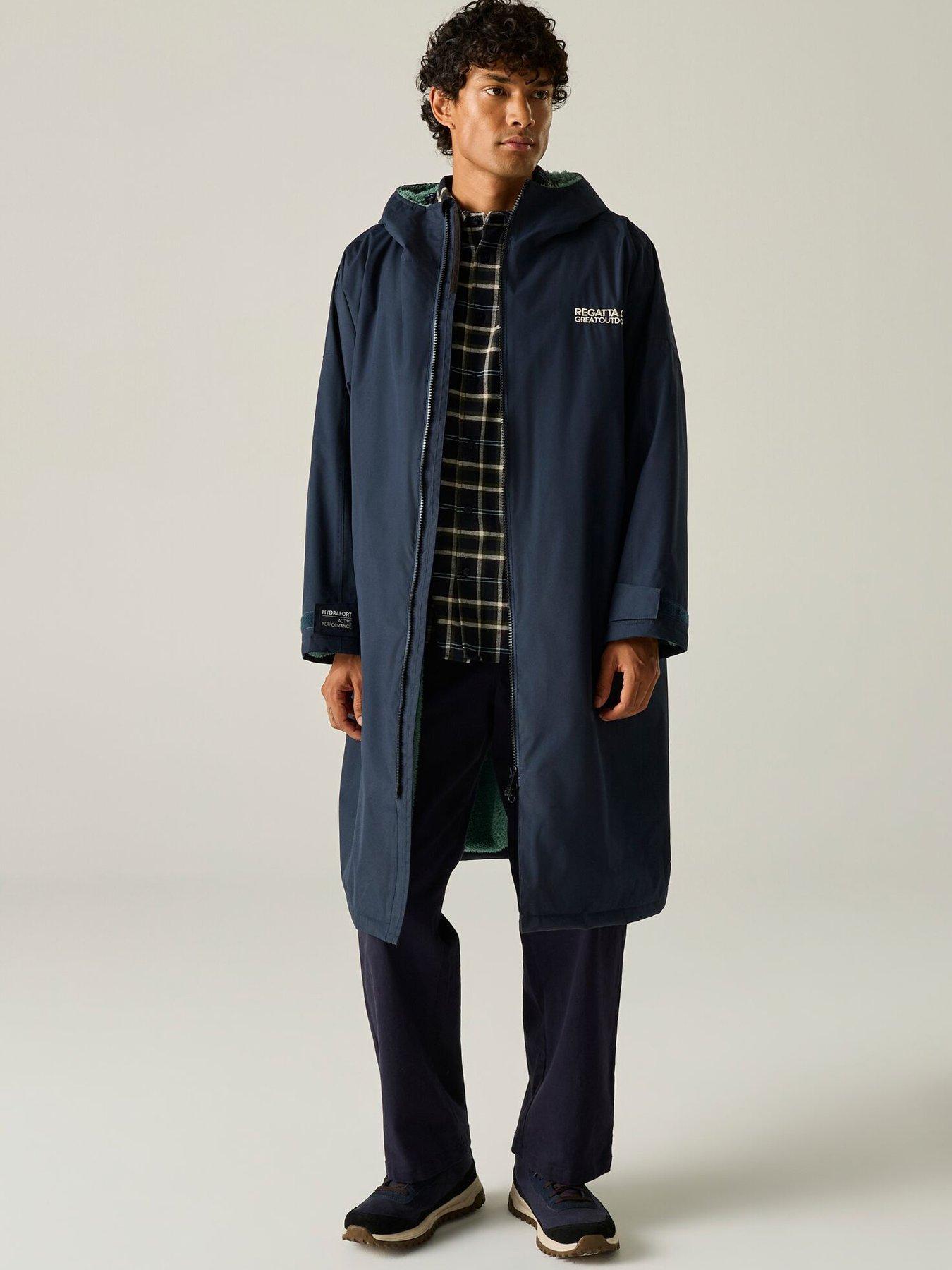 Regatta Men's Nvy/Ivy Moss Adults Waterproof Windproof Borg Fleece Oversized Fit Insulated Robe - L - Image 9