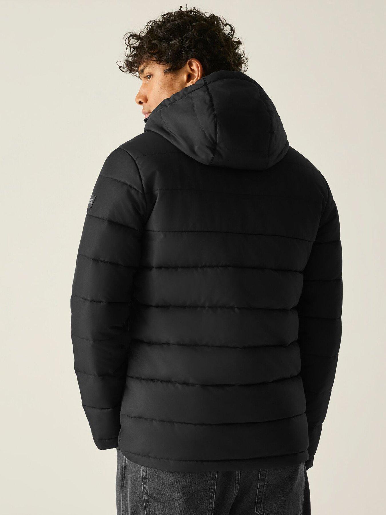 Image 2 of 7 of Regatta Mens Frankie Padded Baffled/quilted -black(iron)