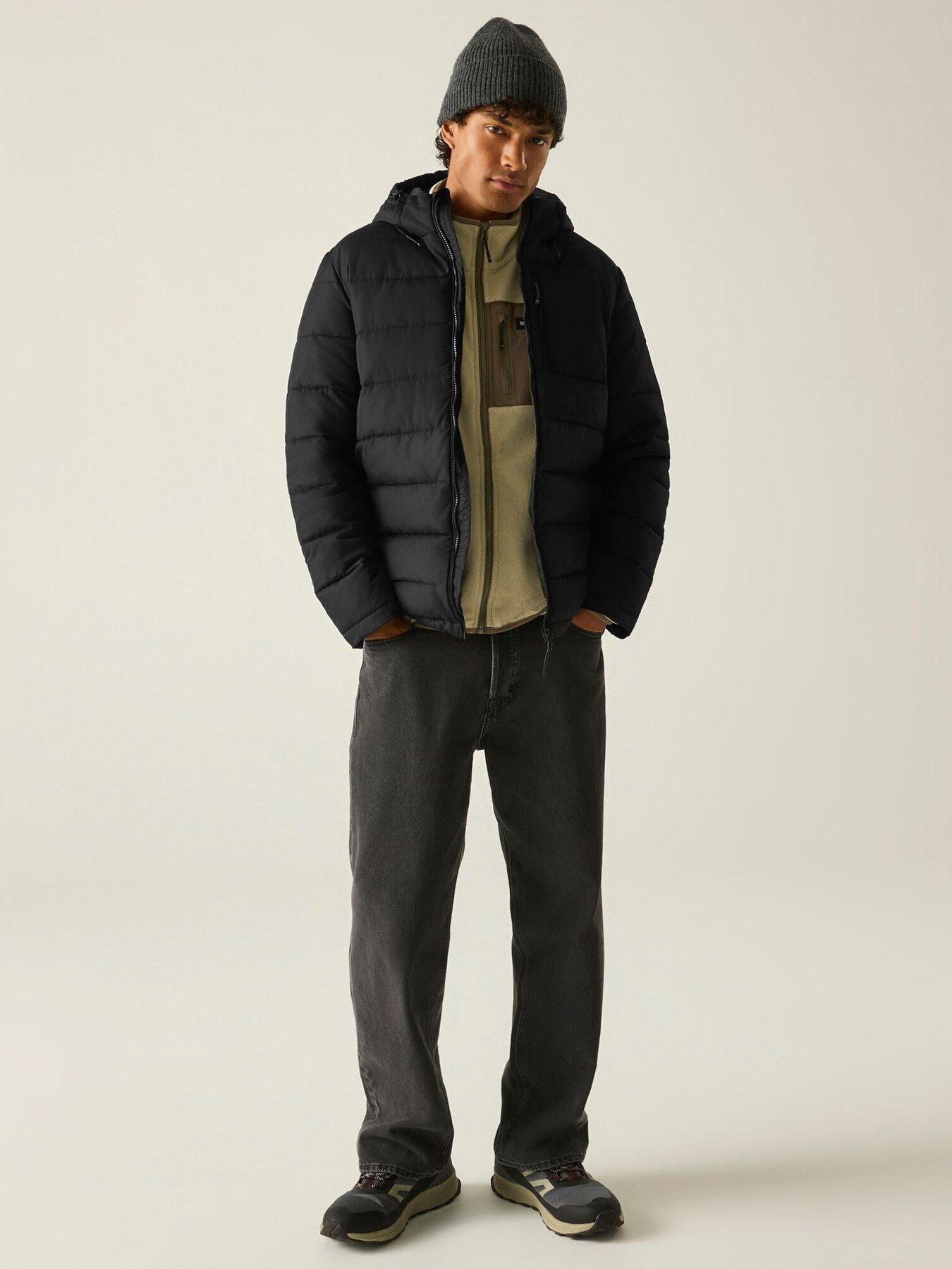 Image 3 of 7 of Regatta Mens Frankie Padded Baffled/quilted -black(iron)