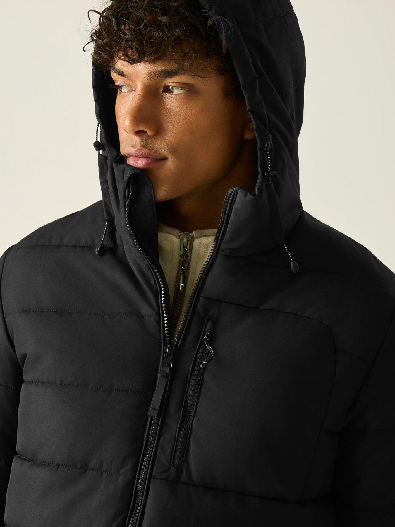 Image 4 of 7 of Regatta Mens Frankie Padded Baffled/quilted -black(iron)