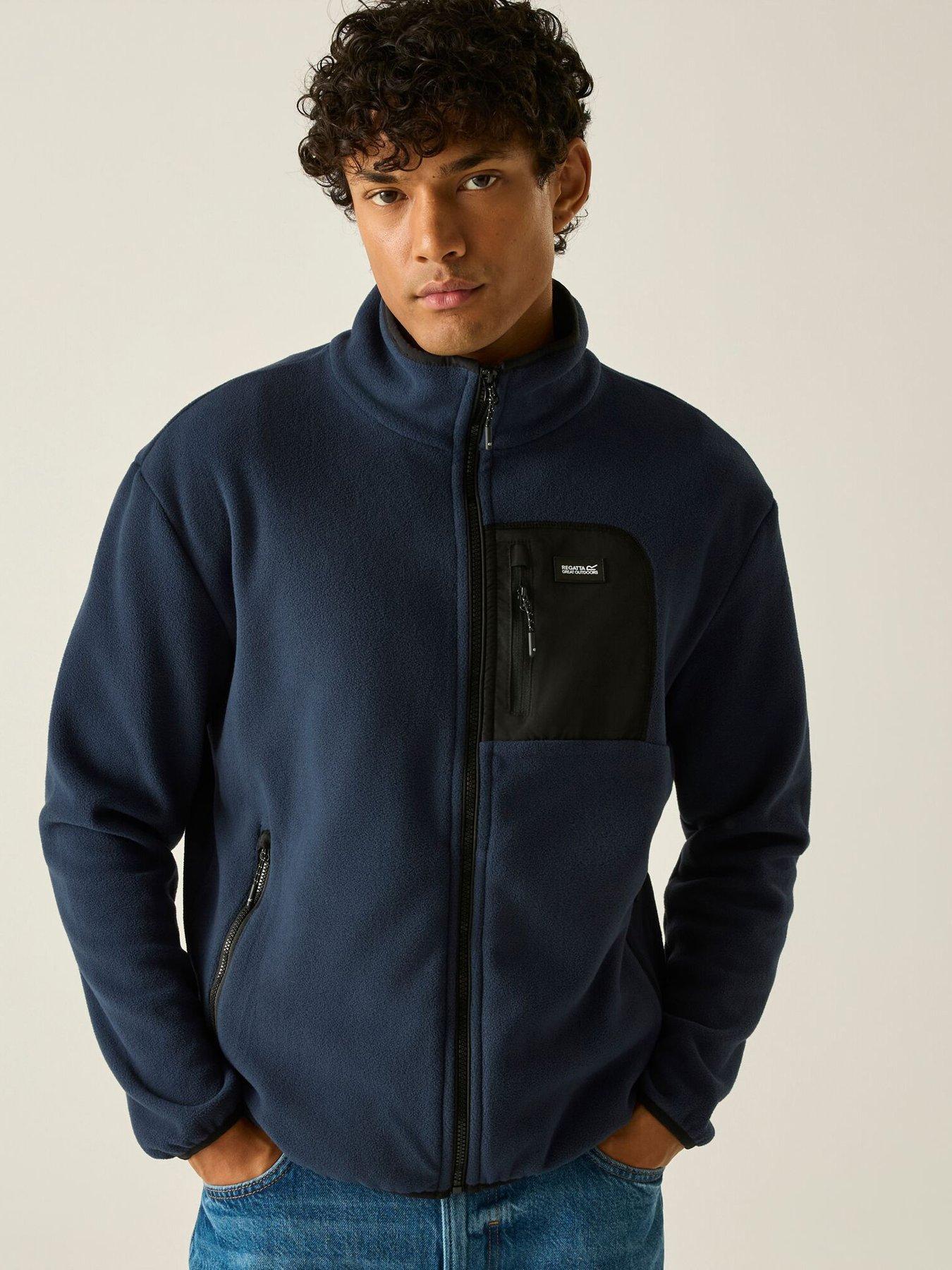 Regatta Men's Frankie Full Zip Fleece Blue Small - Image 6