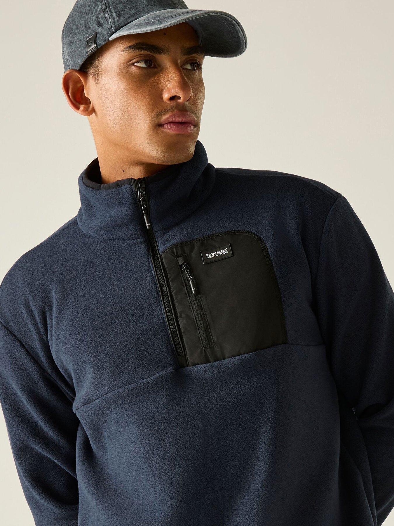 Regatta Men's Frankie Half Zip Fleece Blue Small - Image 5