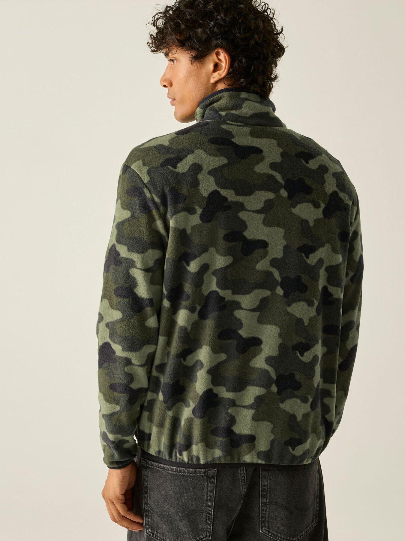 Image 3 of 7 of Regatta Mens Frankie Half Zip Fleece With Zipped Pocket - Green