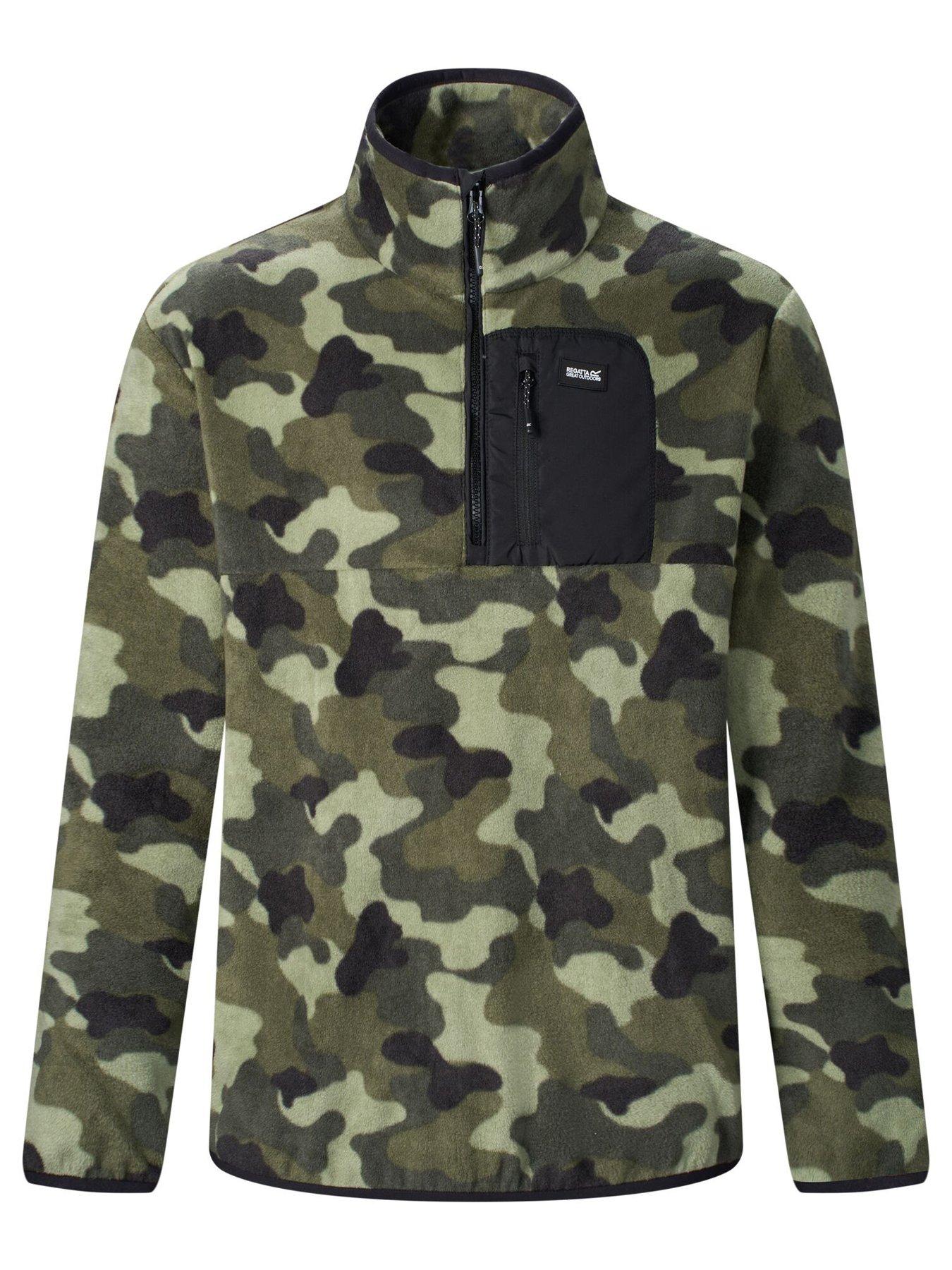 Image 7 of 7 of Regatta Mens Frankie Half Zip Fleece With Zipped Pocket - Green