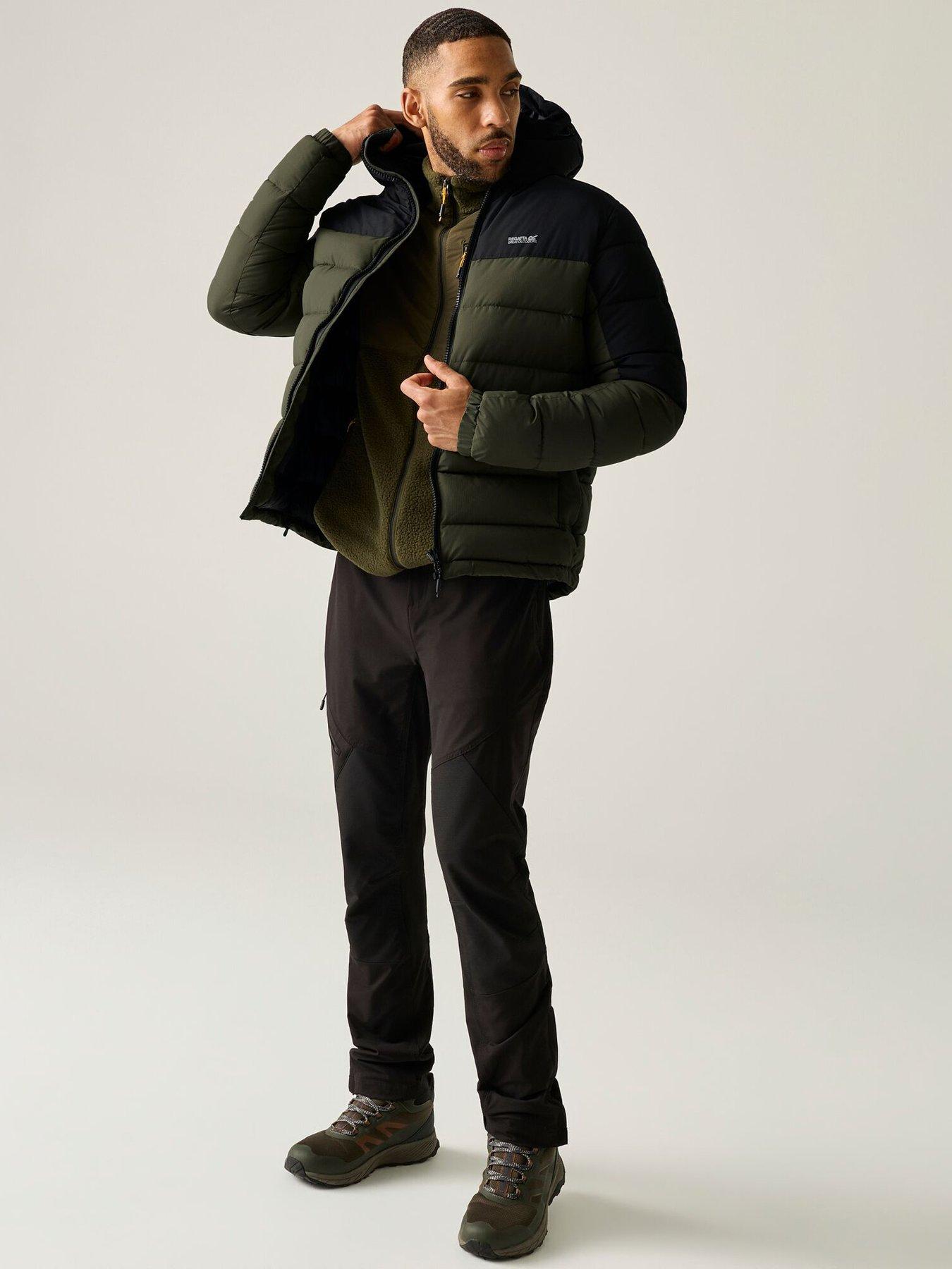 Image 2 of 7 of Regatta Mens Aldthorn Baffled/quilted -dark Khaki/black.
