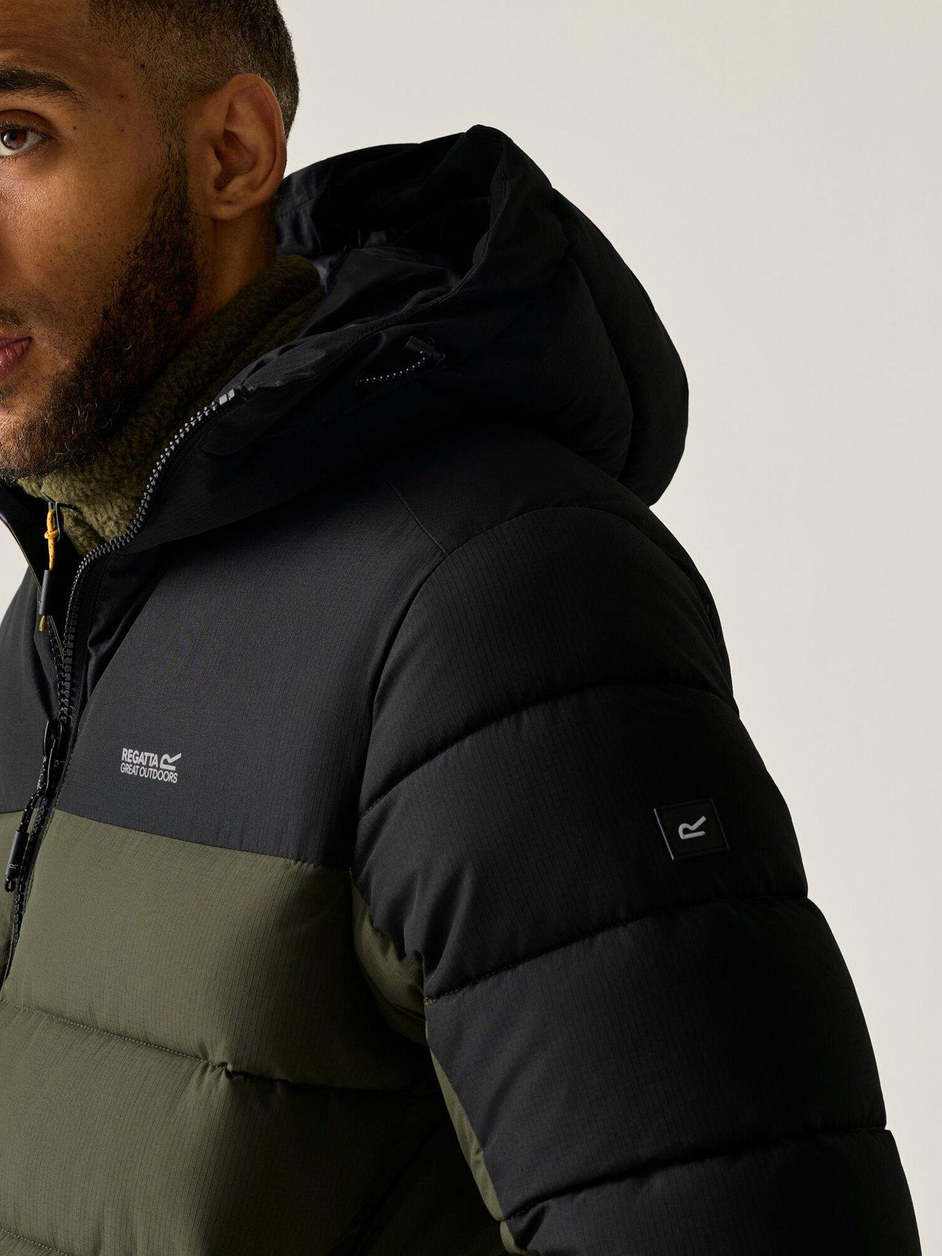 Image 4 of 7 of Regatta Mens Aldthorn Baffled/quilted -dark Khaki/black.