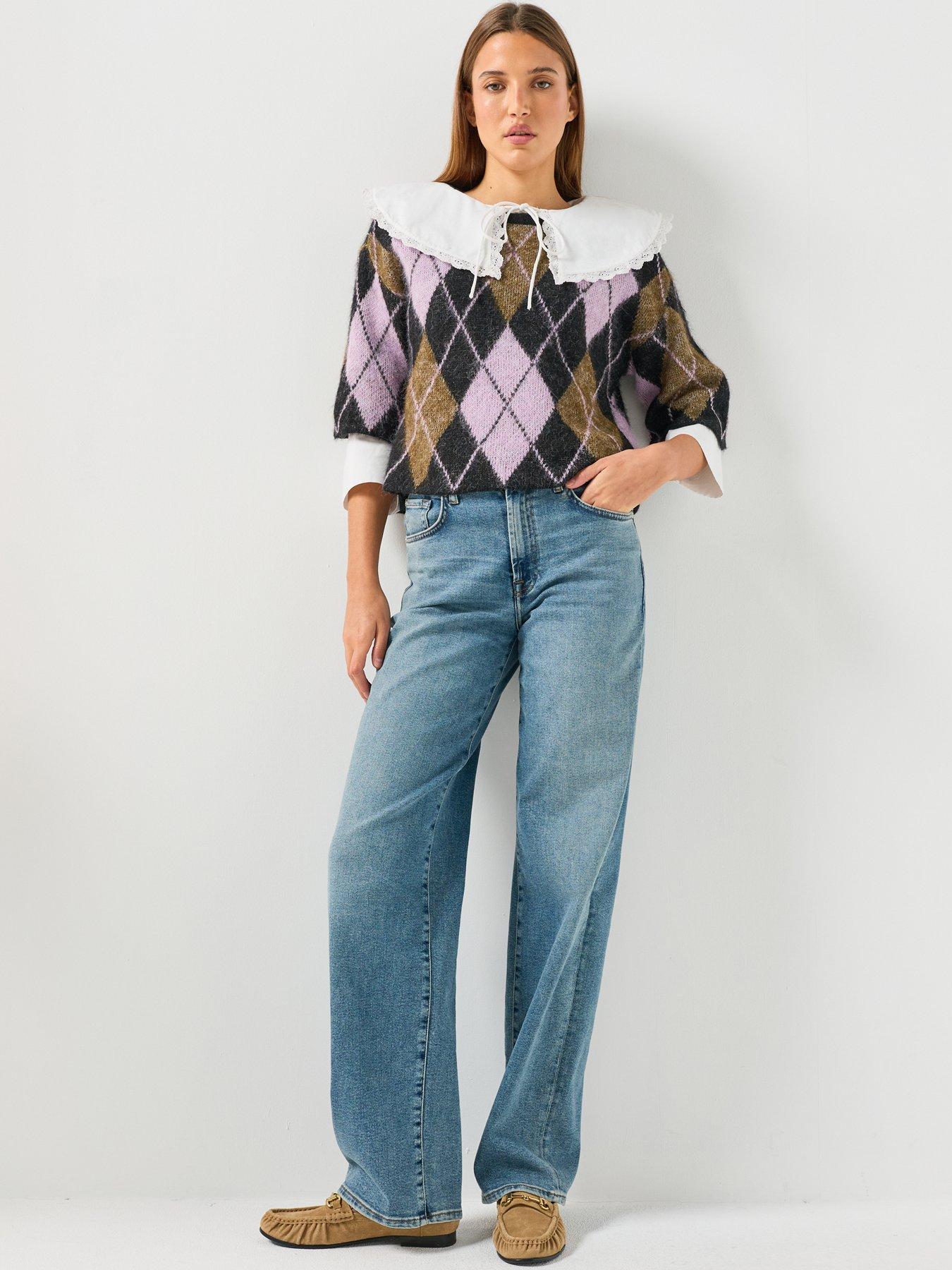 Image 3 of 5 of Only Noeme Pattern Knit Jumper