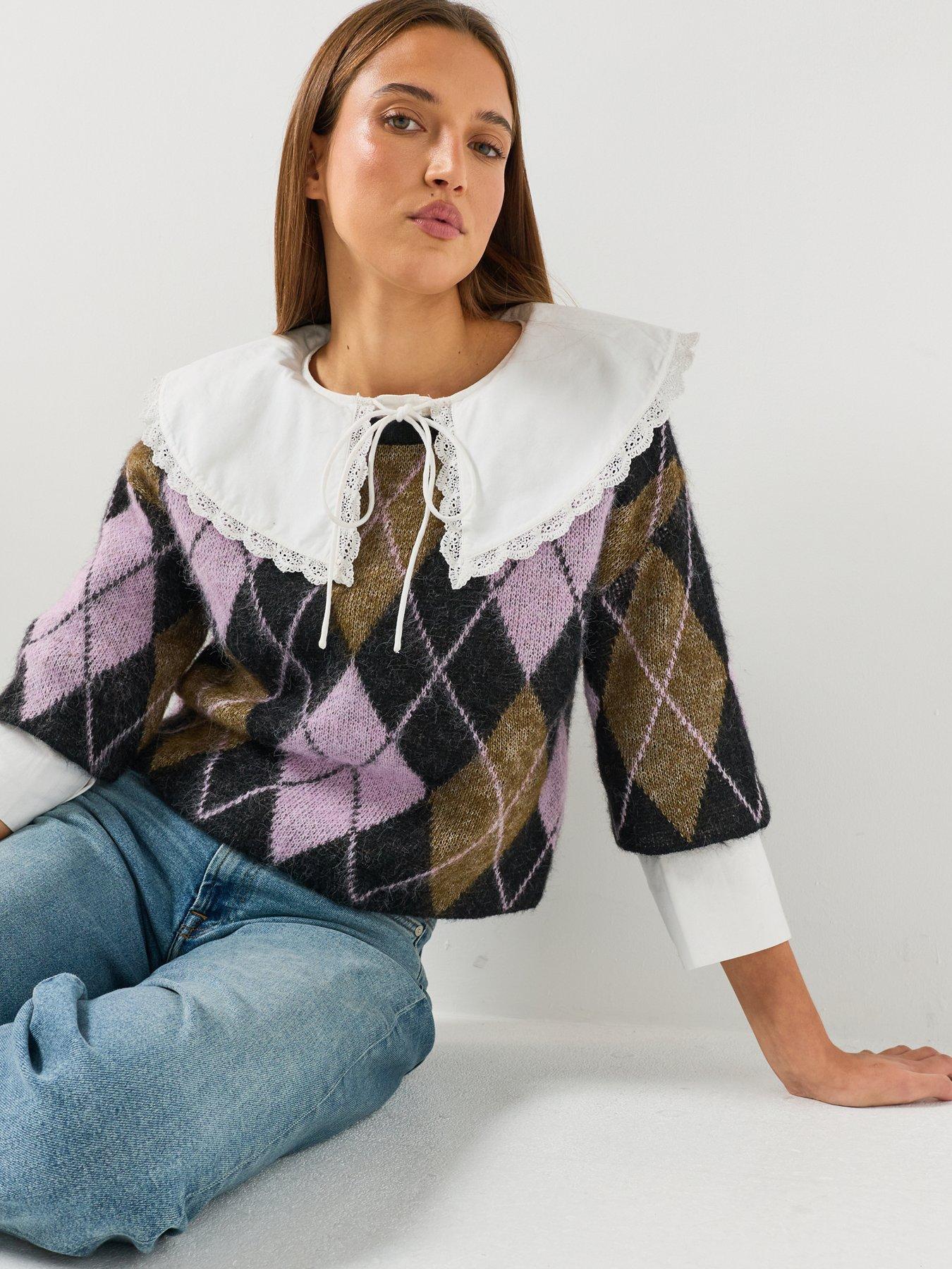 Image 5 of 5 of Only Noeme Pattern Knit Jumper