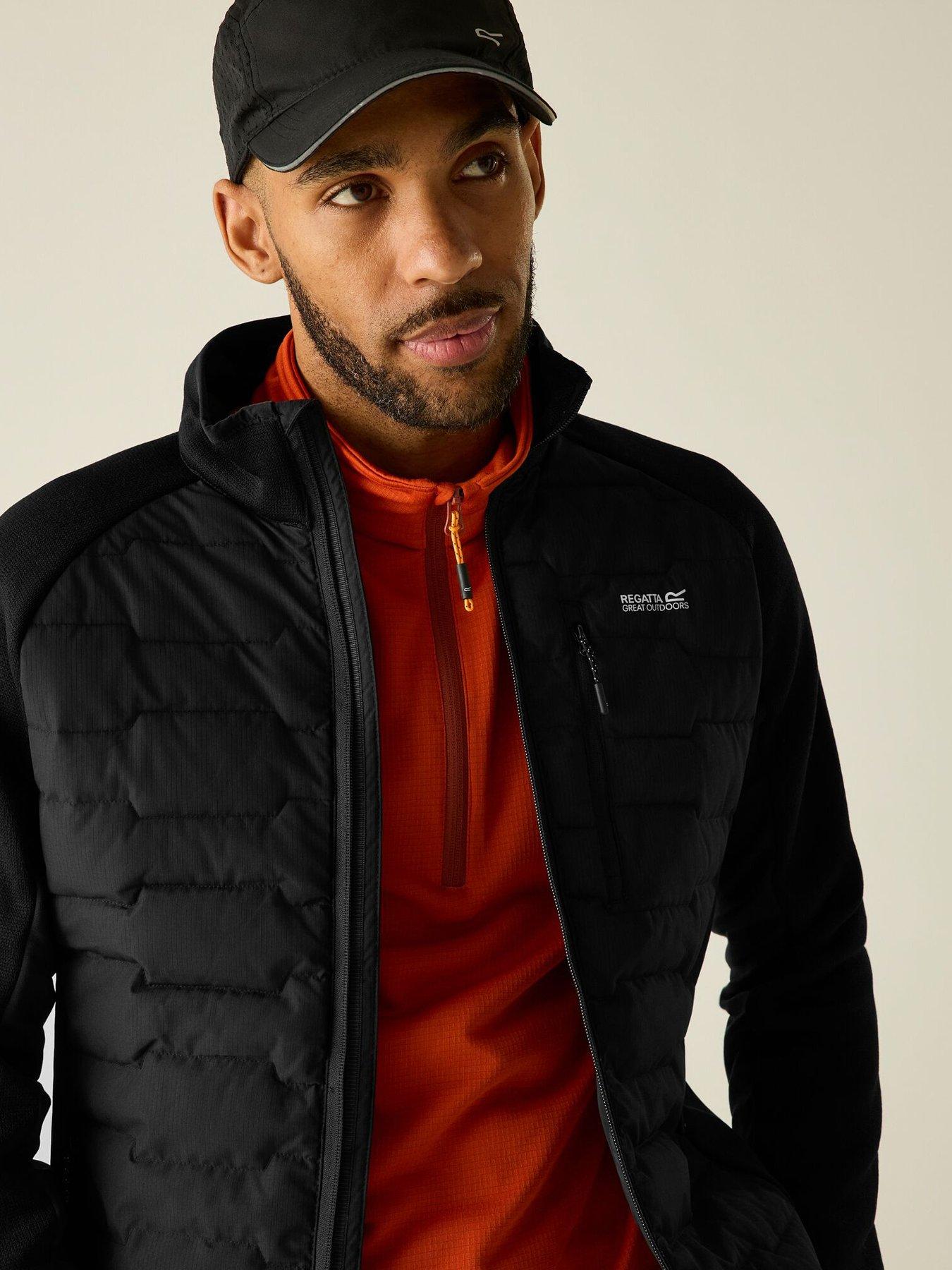 Image 2 of 7 of Regatta Mens Cyrus Hybrid Water-Repellent Stretch Jacket - Black