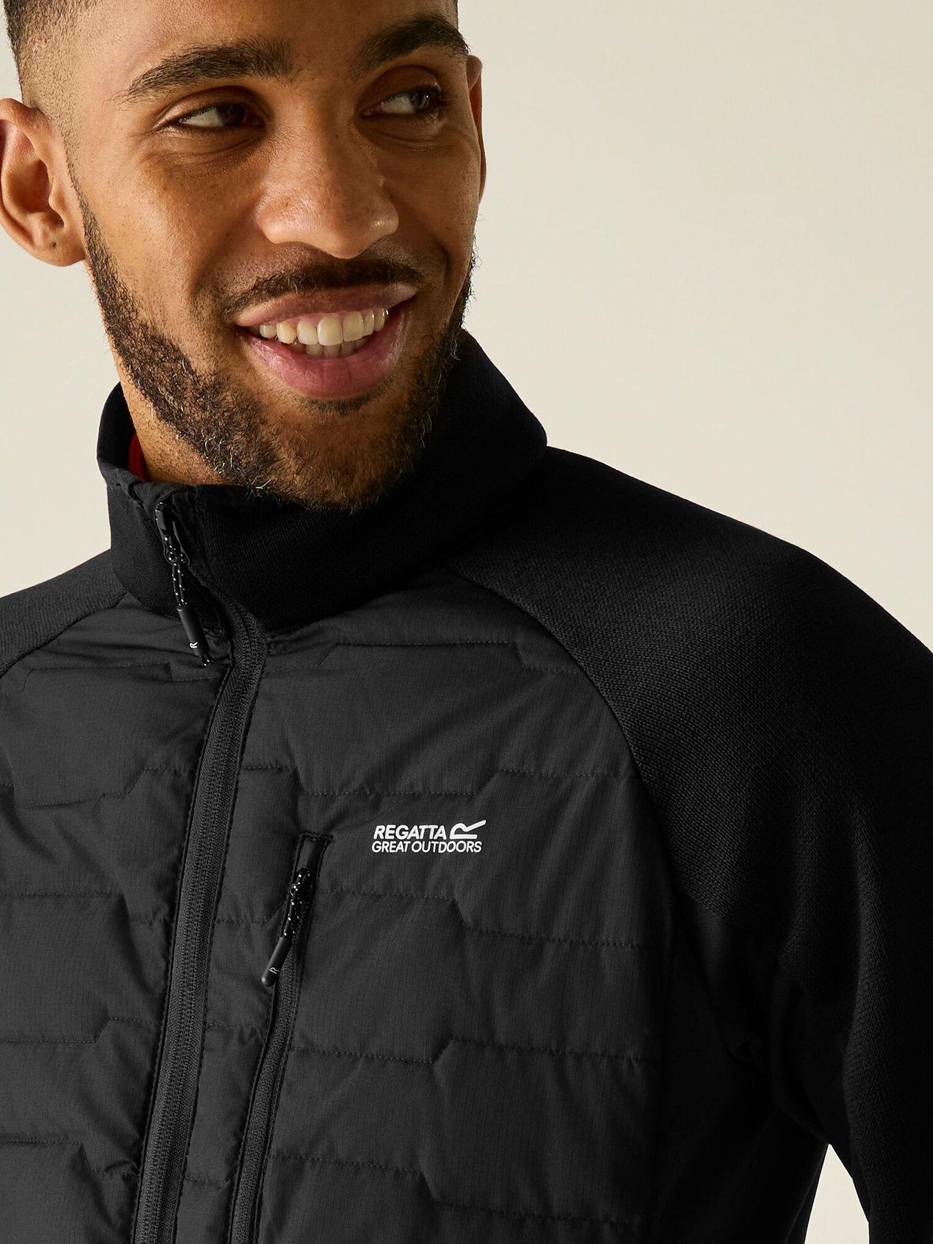 Image 6 of 7 of Regatta Mens Cyrus Hybrid Water-Repellent Stretch Jacket - Black