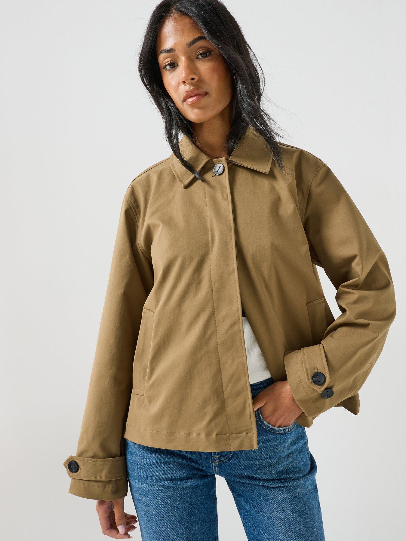 Image 1 of 6 of JDY Womens Jdyalfa Alfa Lightweight Jacket- Beige