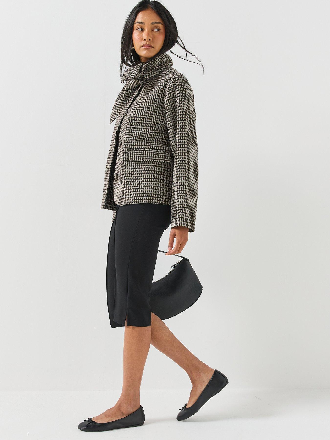 Image 3 of 6 of Only Womens Onladelina Scarf Jacket - Brown